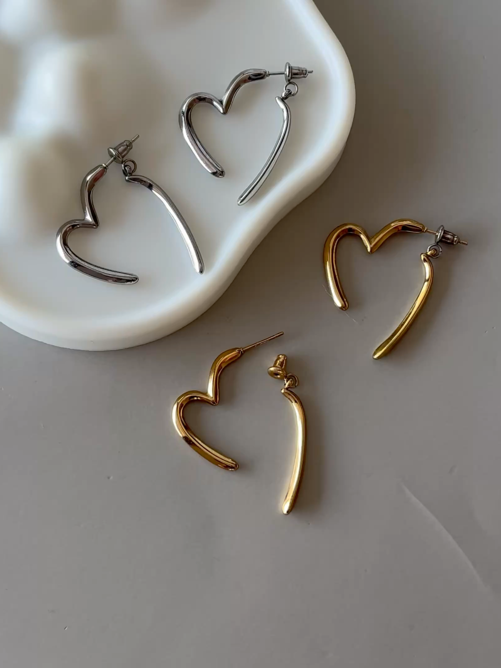 half heart pierce