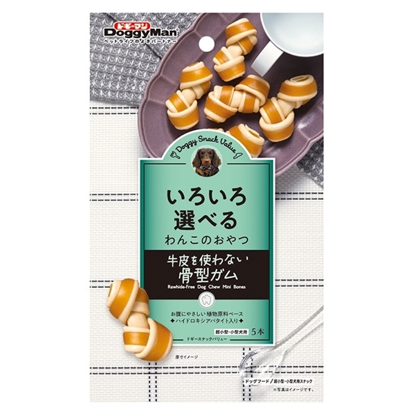 Doggyman 迷你骨形狗小食 (不使用牛皮) 5支裝 (適合小型犬)