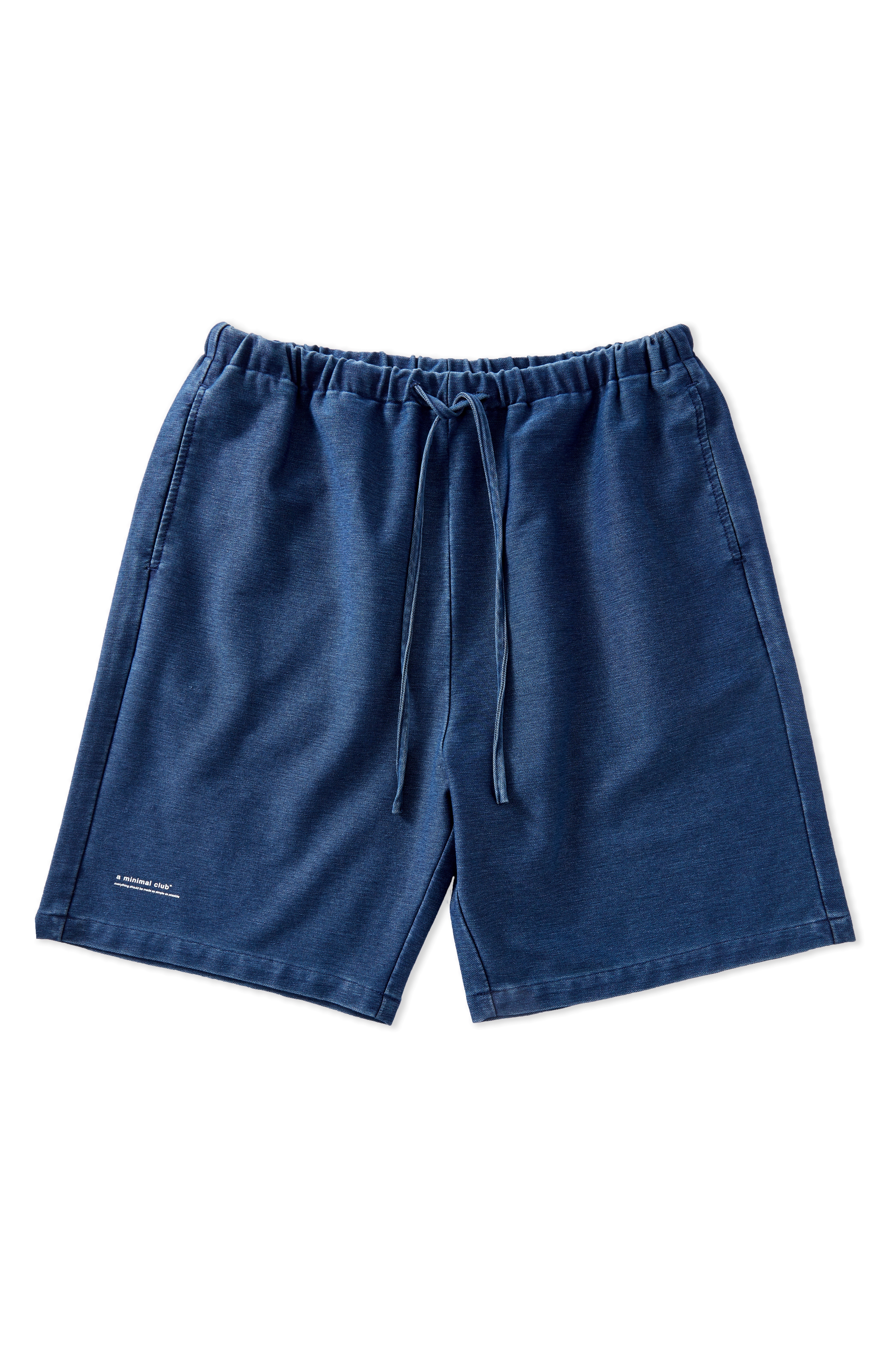 A MINIMAL CLUB BLUE DENIM SHORTS AM65SR01BU