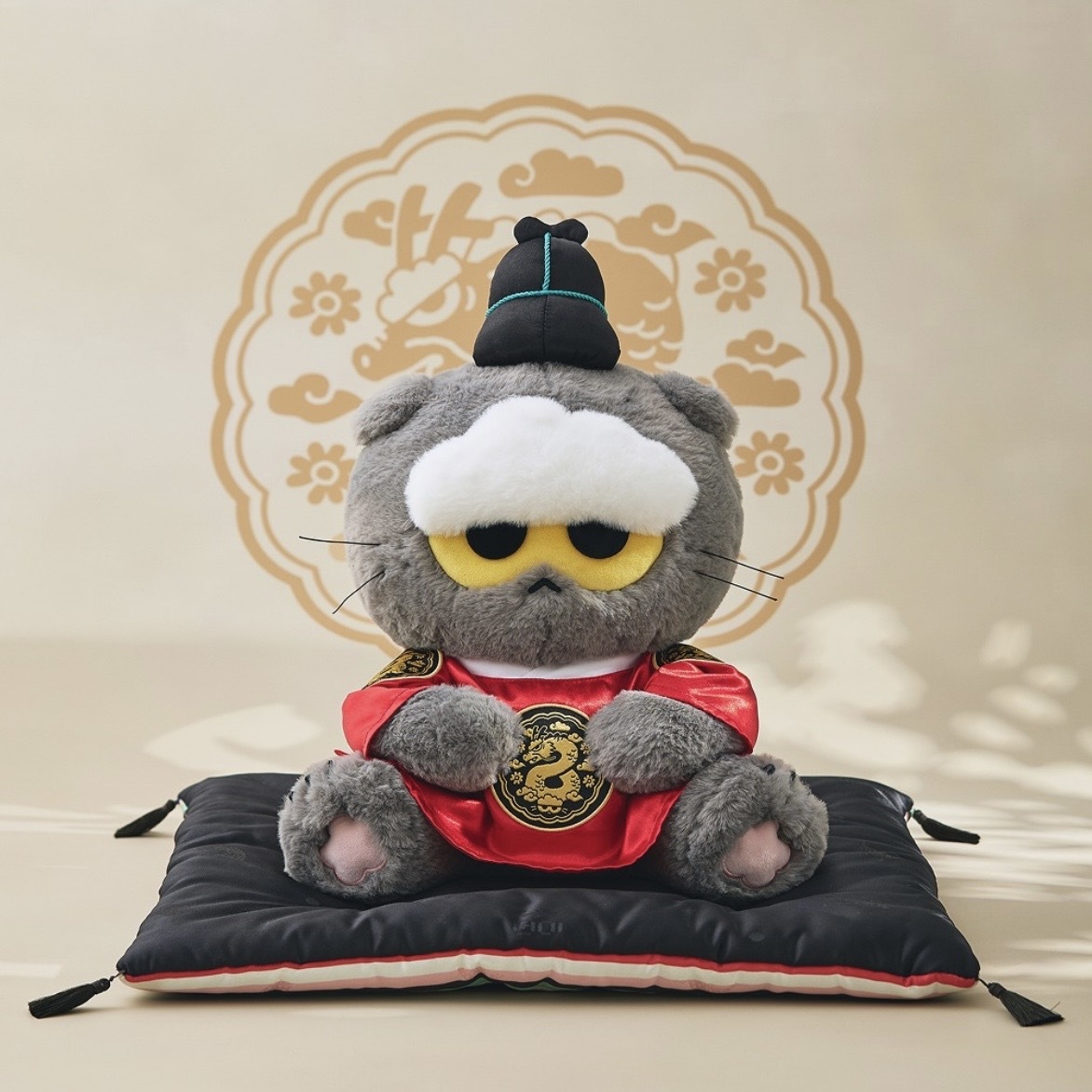 ZO&FRIENDS K-EDITION 韓服系列 灰貓 中型玩偶 ZOA G-DRAGON  權志龍