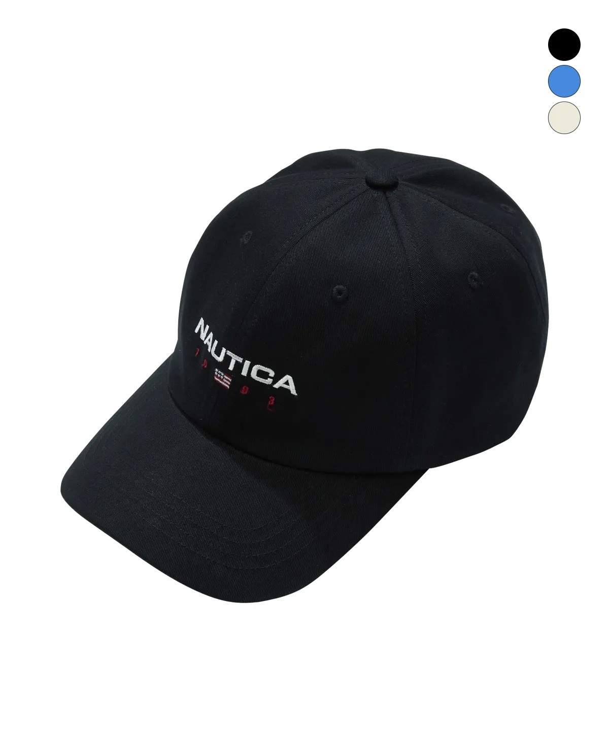 NAUTICA 旗幟刺繡六片式棒球帽 3色