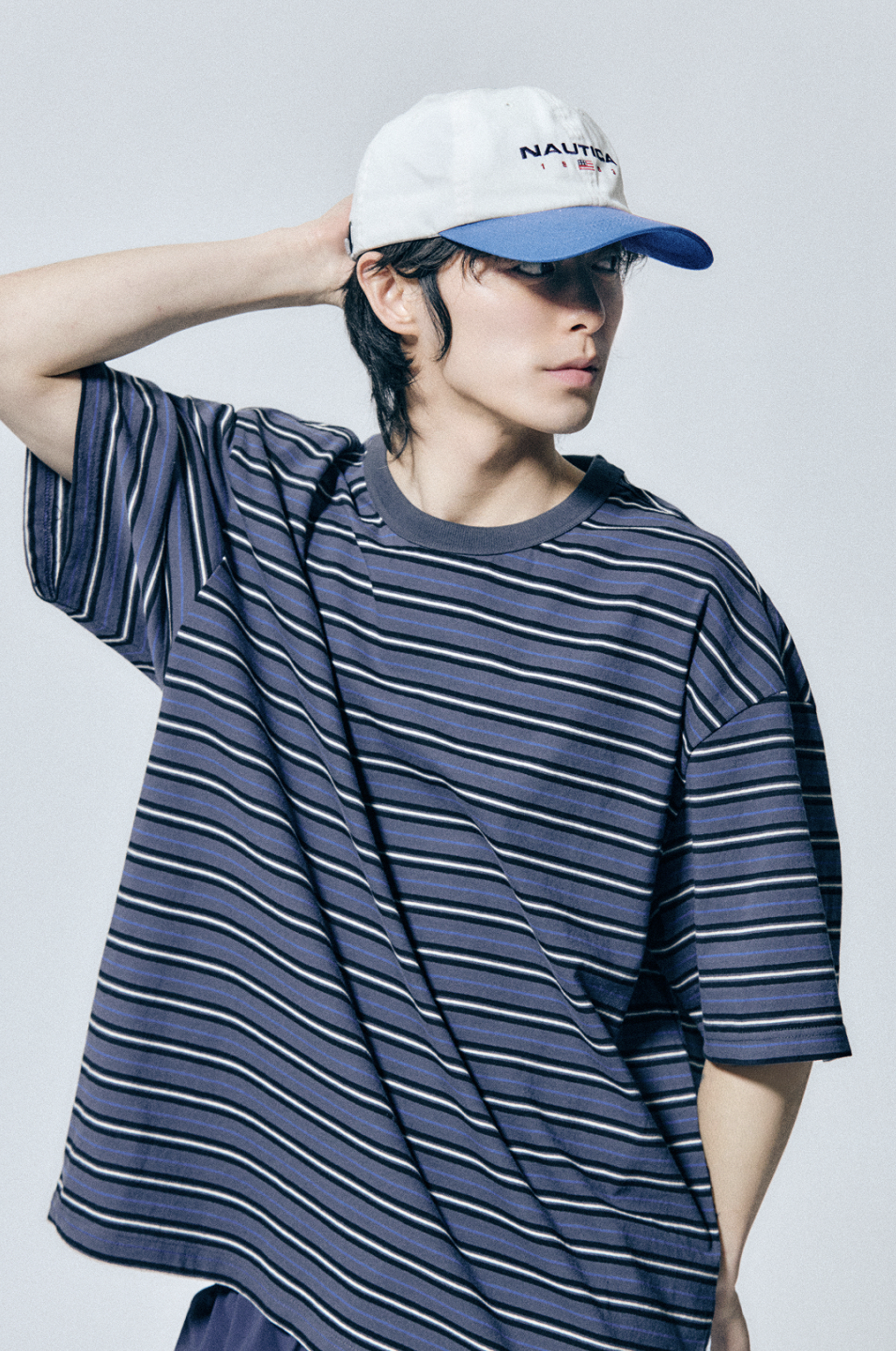 NAUTICA 旗幟刺繡六片式棒球帽 3色