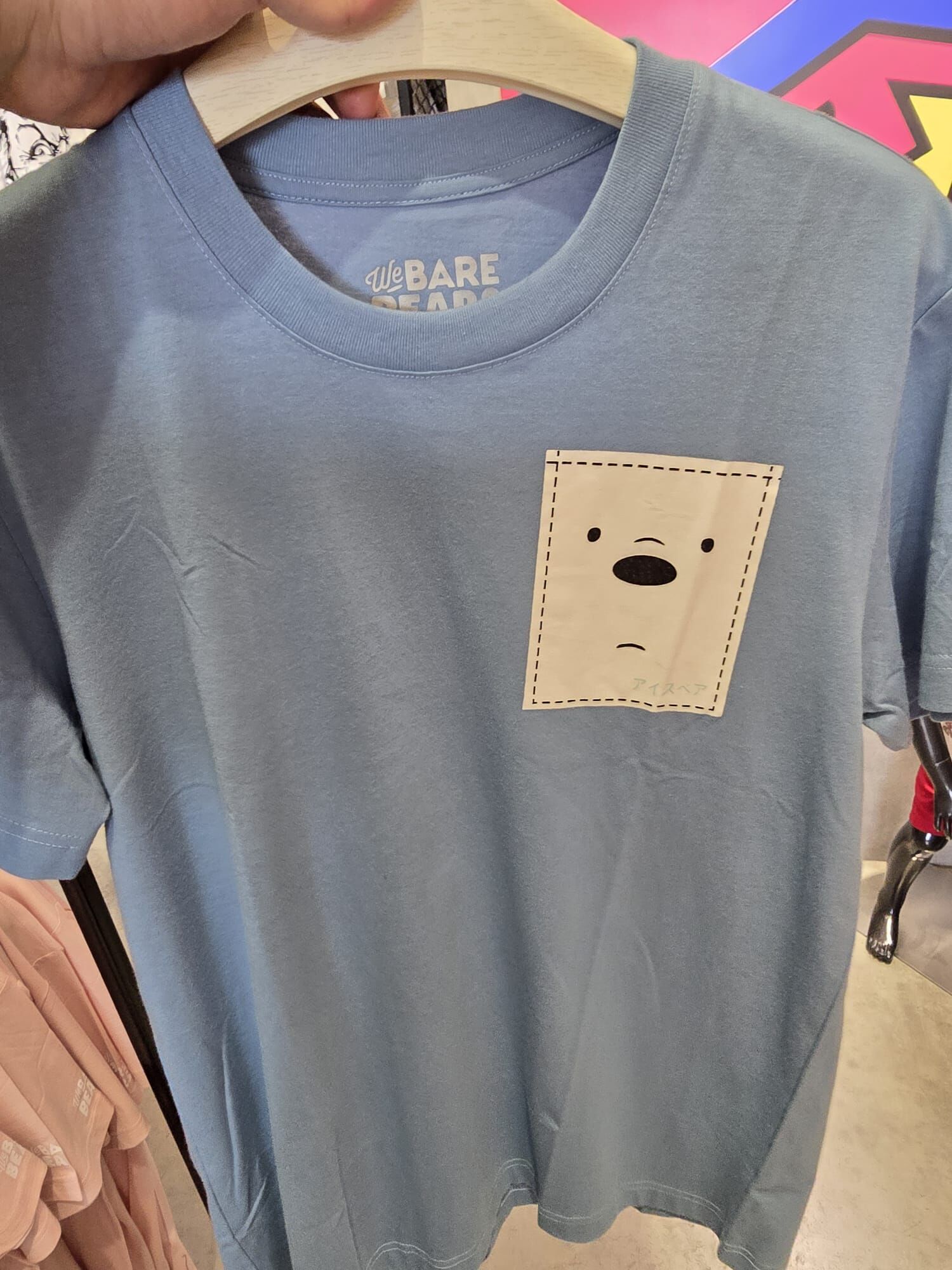 【直播】LX062228 We Bare Bears系列可愛口袋印花短袖上衣(DBBMT5065)