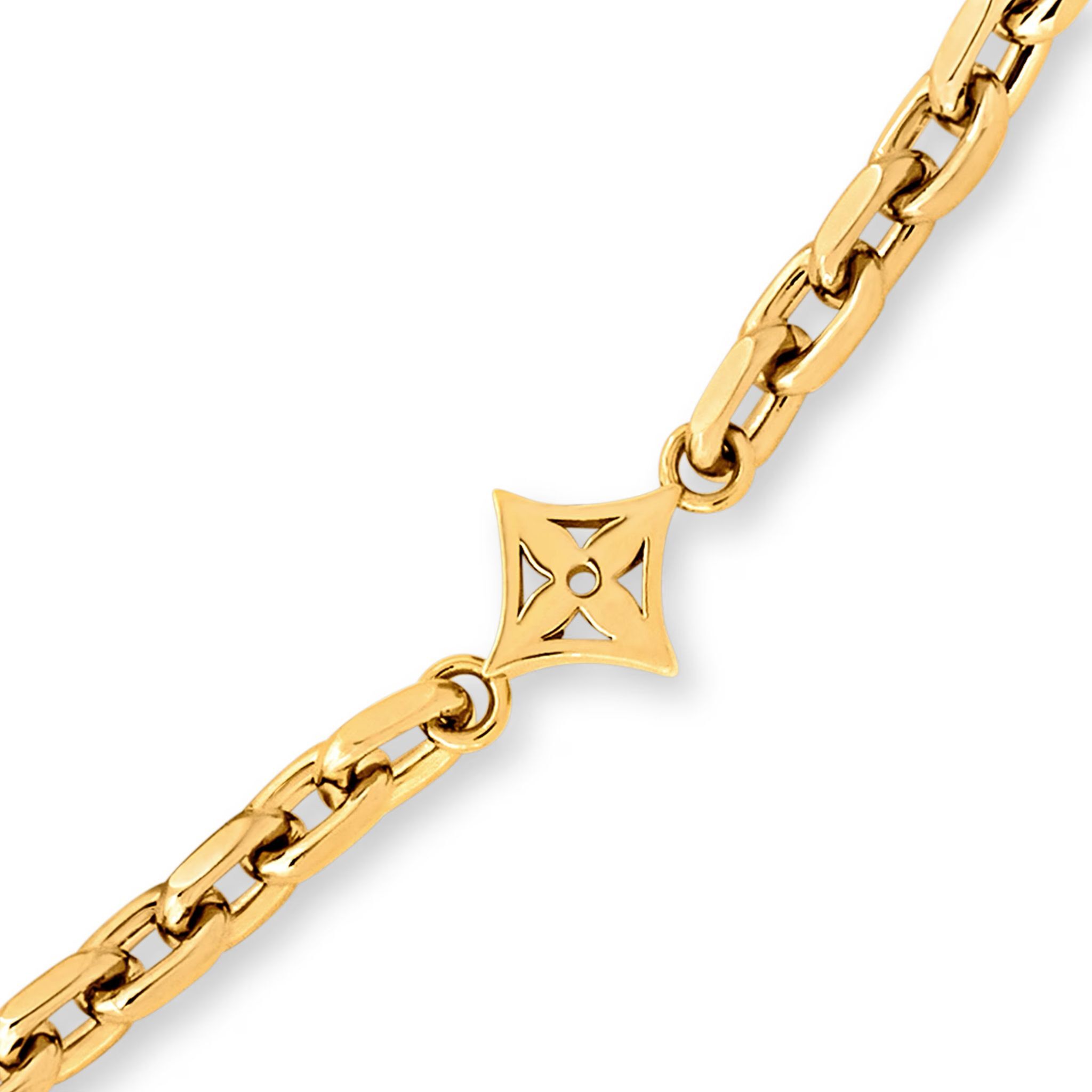 全新LV 頸鏈 YOURS CHAIN 金色鏈 M02740, LV標誌金屬配件 #BRAND NEW #香榭站正品