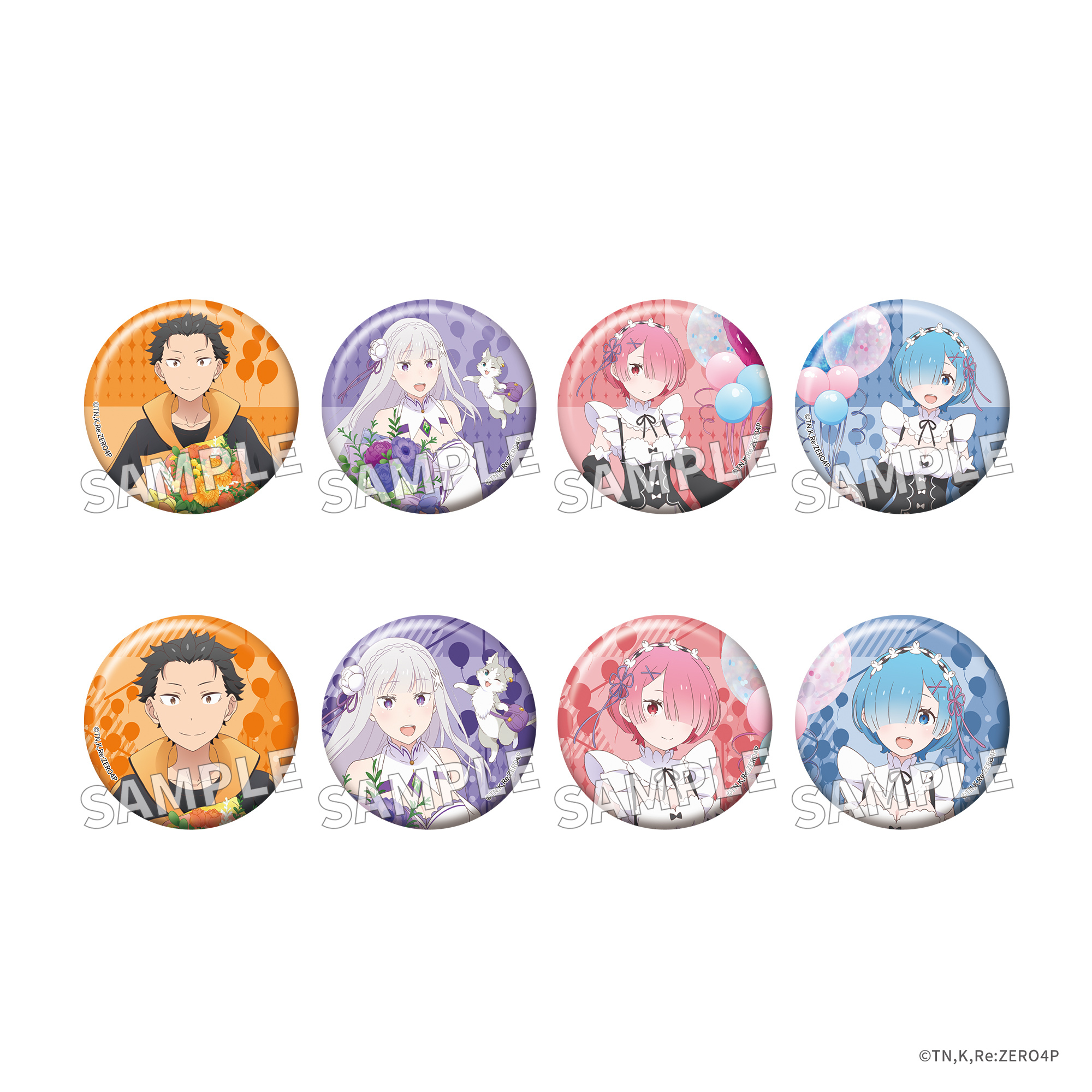 預購-『Re:從零開始的異世界生活』集換式徽章 Flower＆Balloon ver. BOX販售【日本進口精品】
