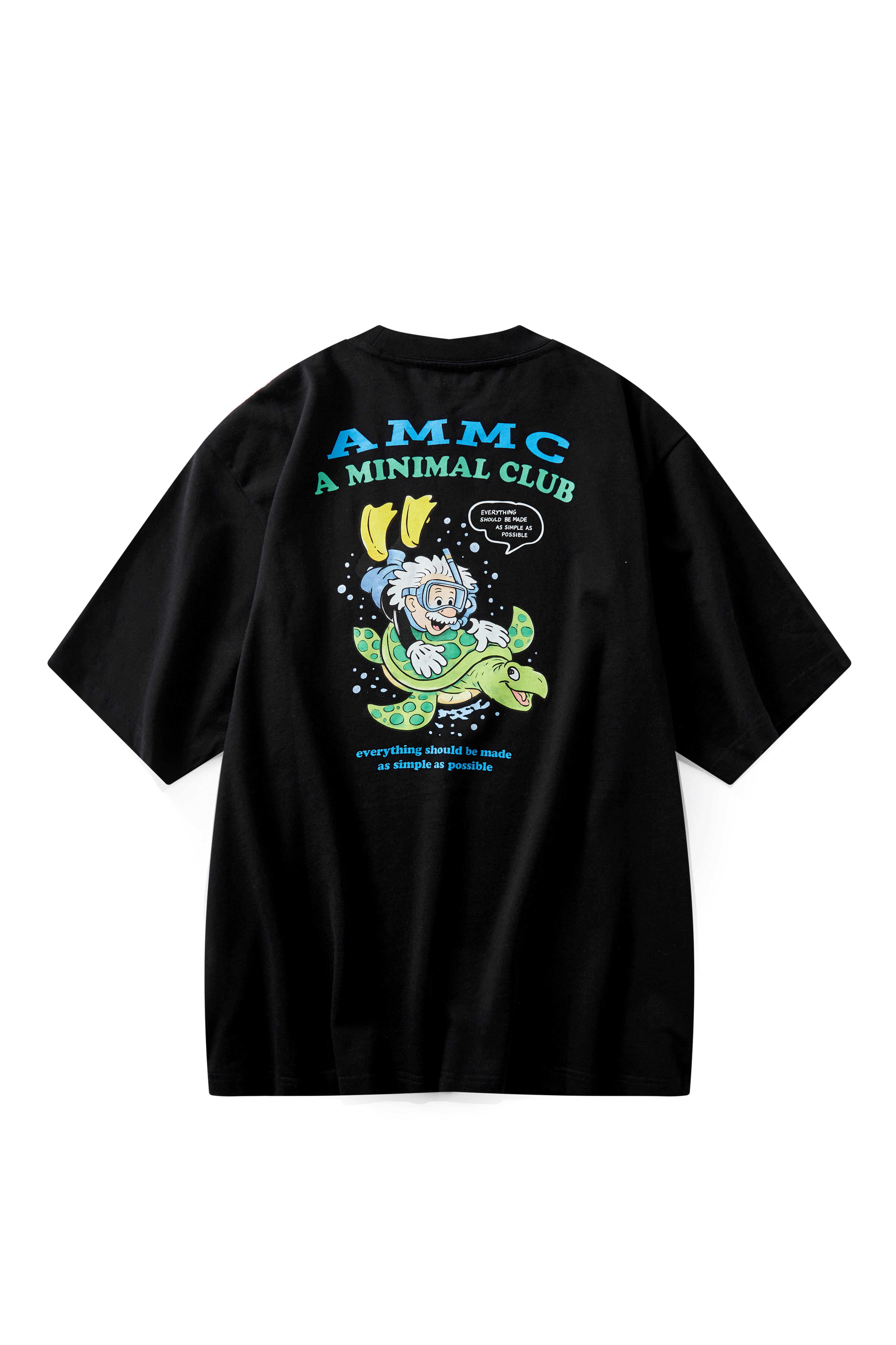 A MINIMAL CLUB BLACK LOGO TEE AM65TE13BK