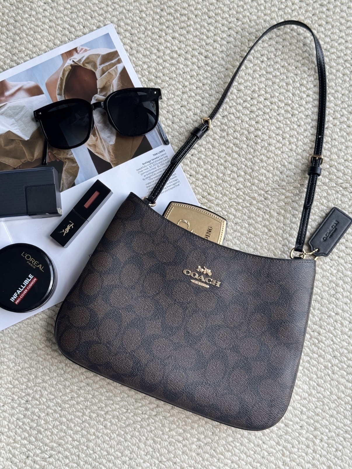 COACH PENELOPE 27 經典老花 手提 單肩包 大號 女款 五色