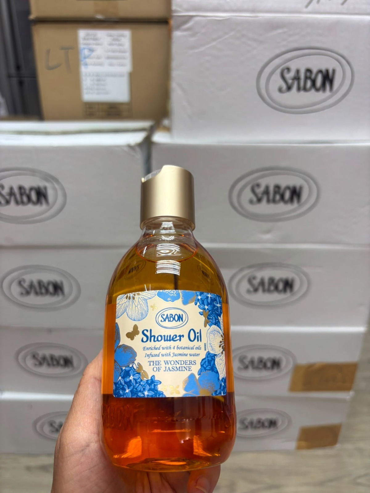 SABON限定璀璨茉莉沐浴油(300ml)