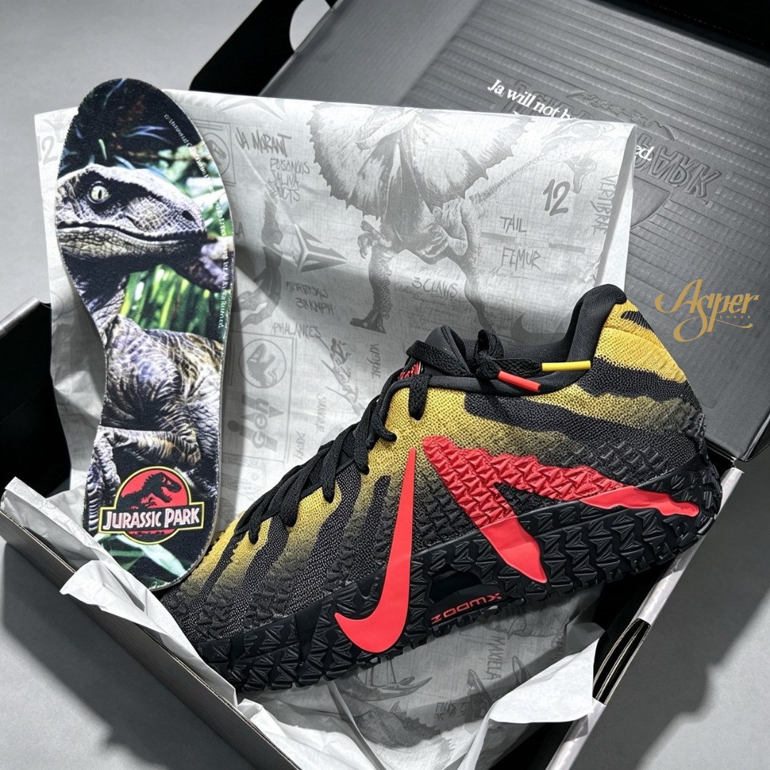 Nike Ja 3" Jurassic Park Raptor" 恐龍 侏儸紀公園 籃球鞋 黑黃 IU7239-001