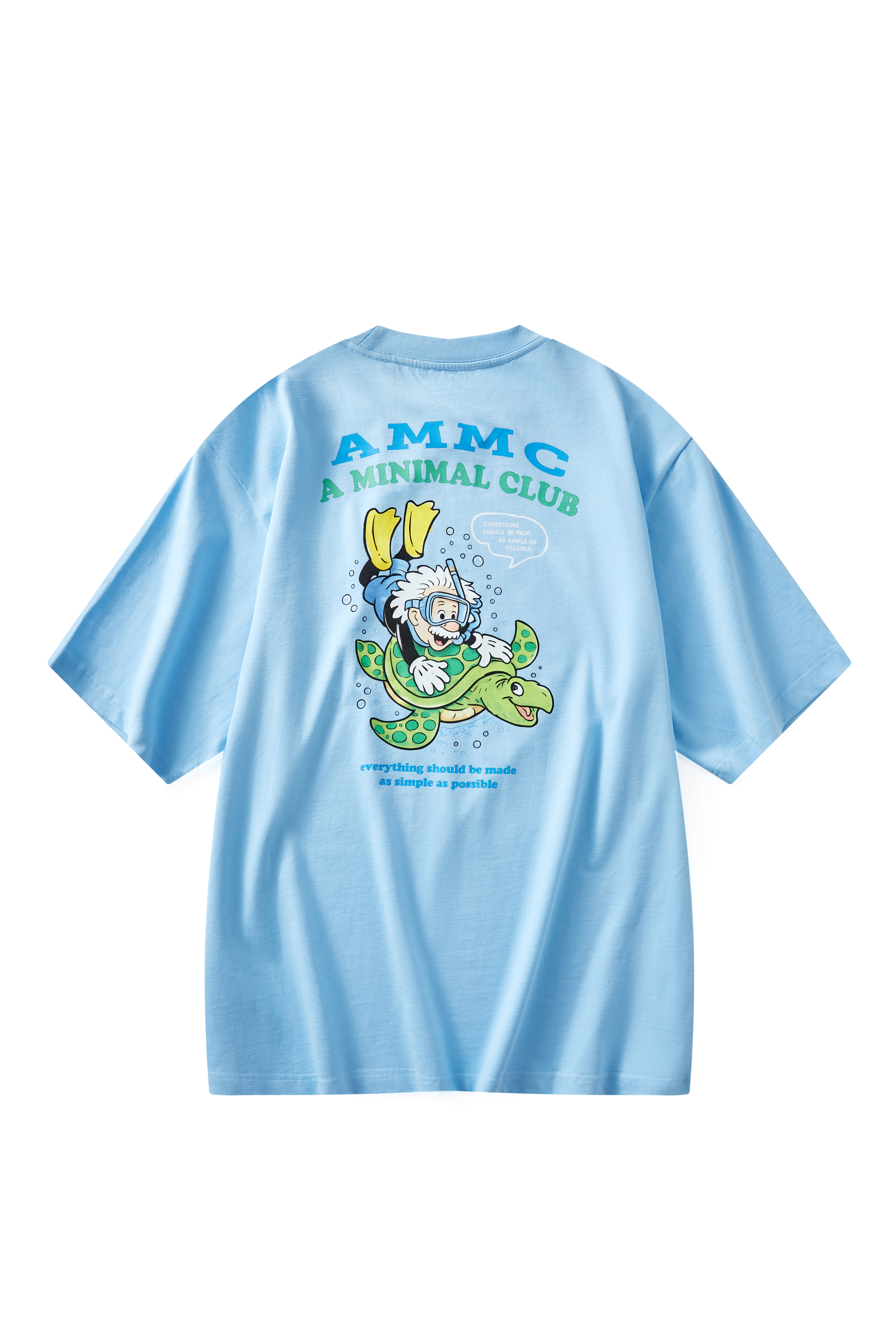 A MINIMAL CLUB BLUE LOGO TEE AM65TE13BU