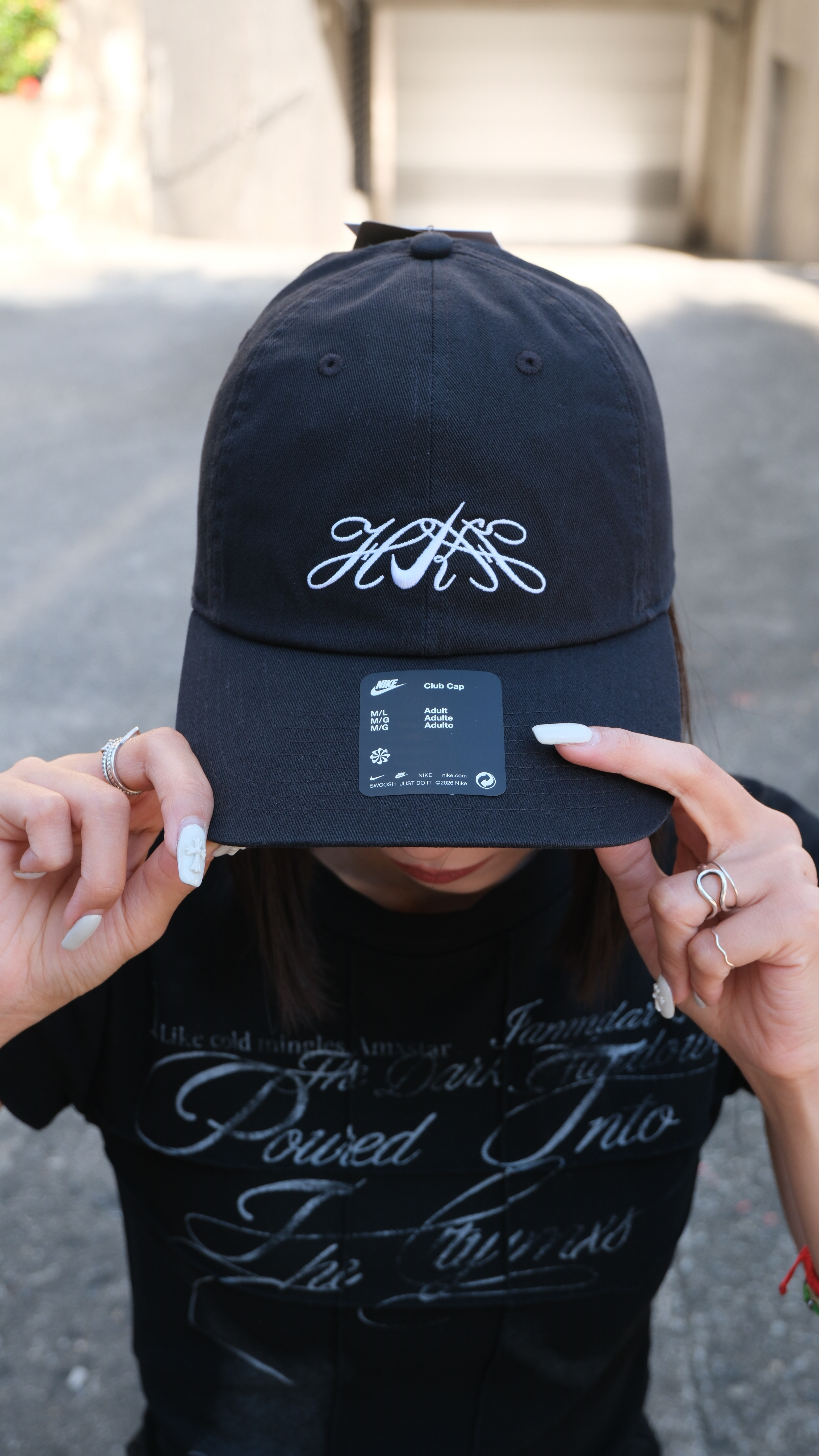 Nike U NK CLUB CAP U CB GC GFX L 黑色 老帽 棒球帽 JF5536-010