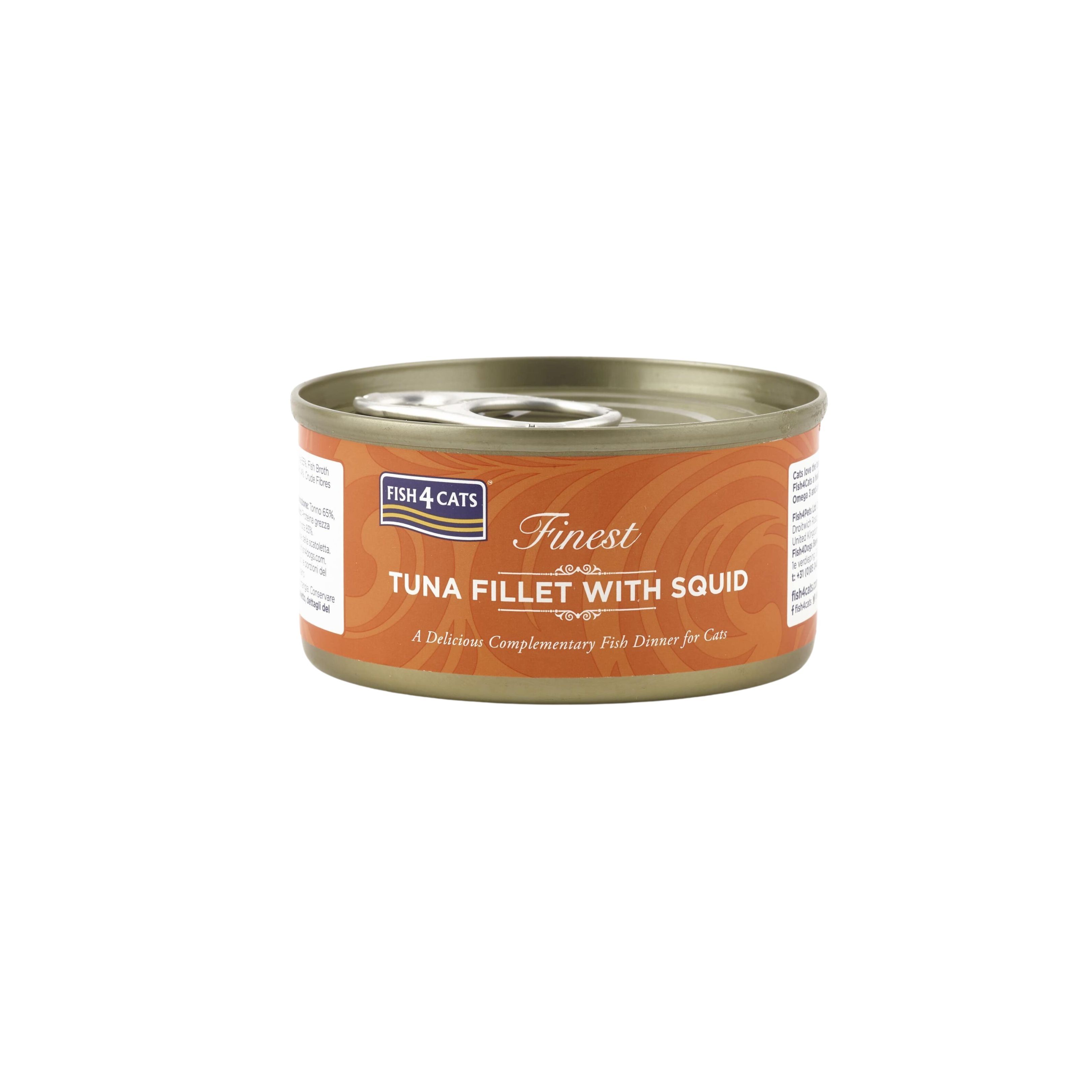 Fish4Cats Finest 吞拿魚柳魷魚貓罐頭 70g