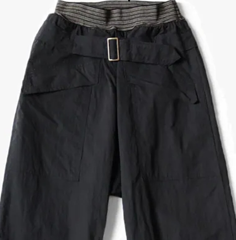 KAPITAL Ripstop AVIATOR Suit CUT PANTS - BLACK PRE ORDER ITEM (預訂中)