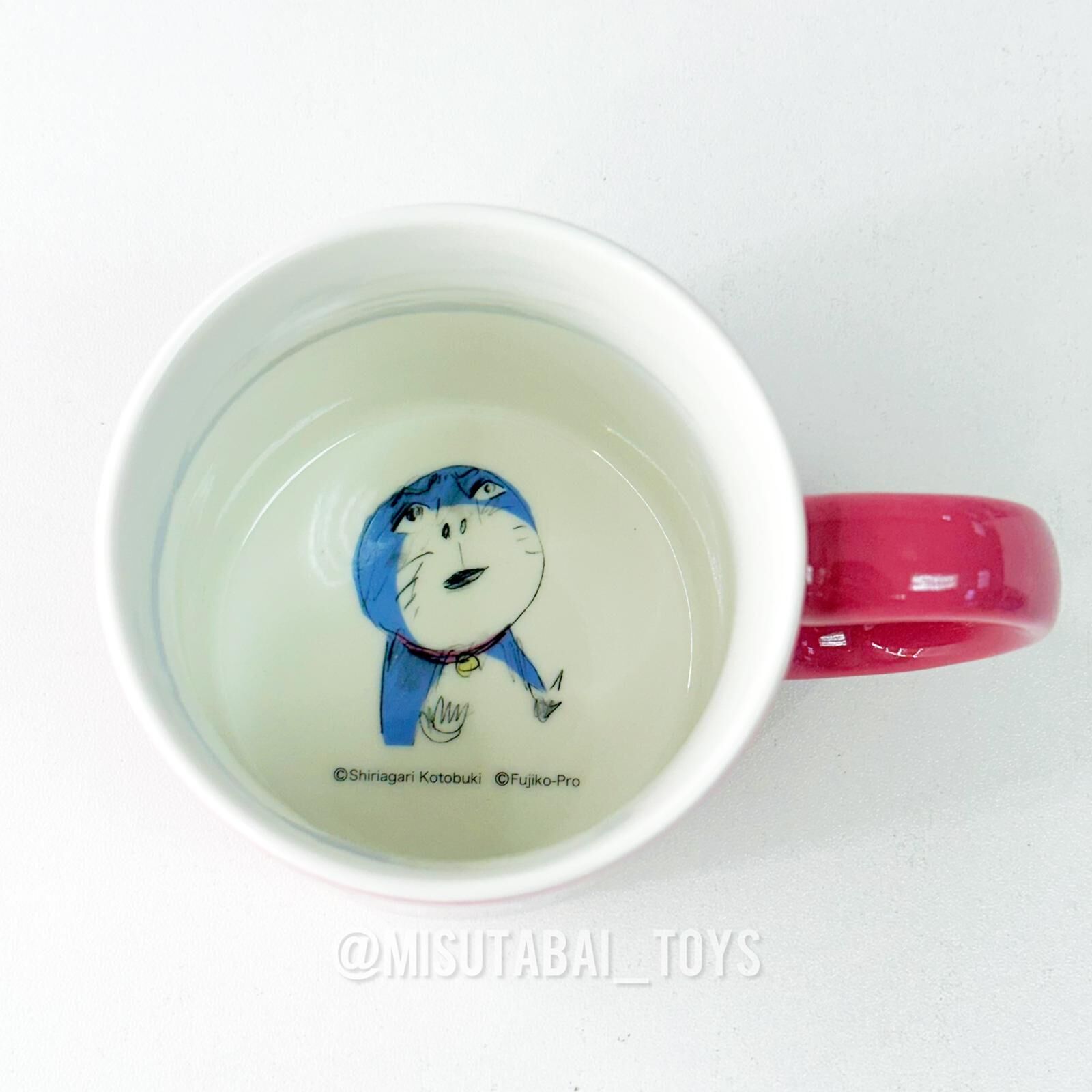 Doraemon x Shiriagari Kotobuki Pink Mug