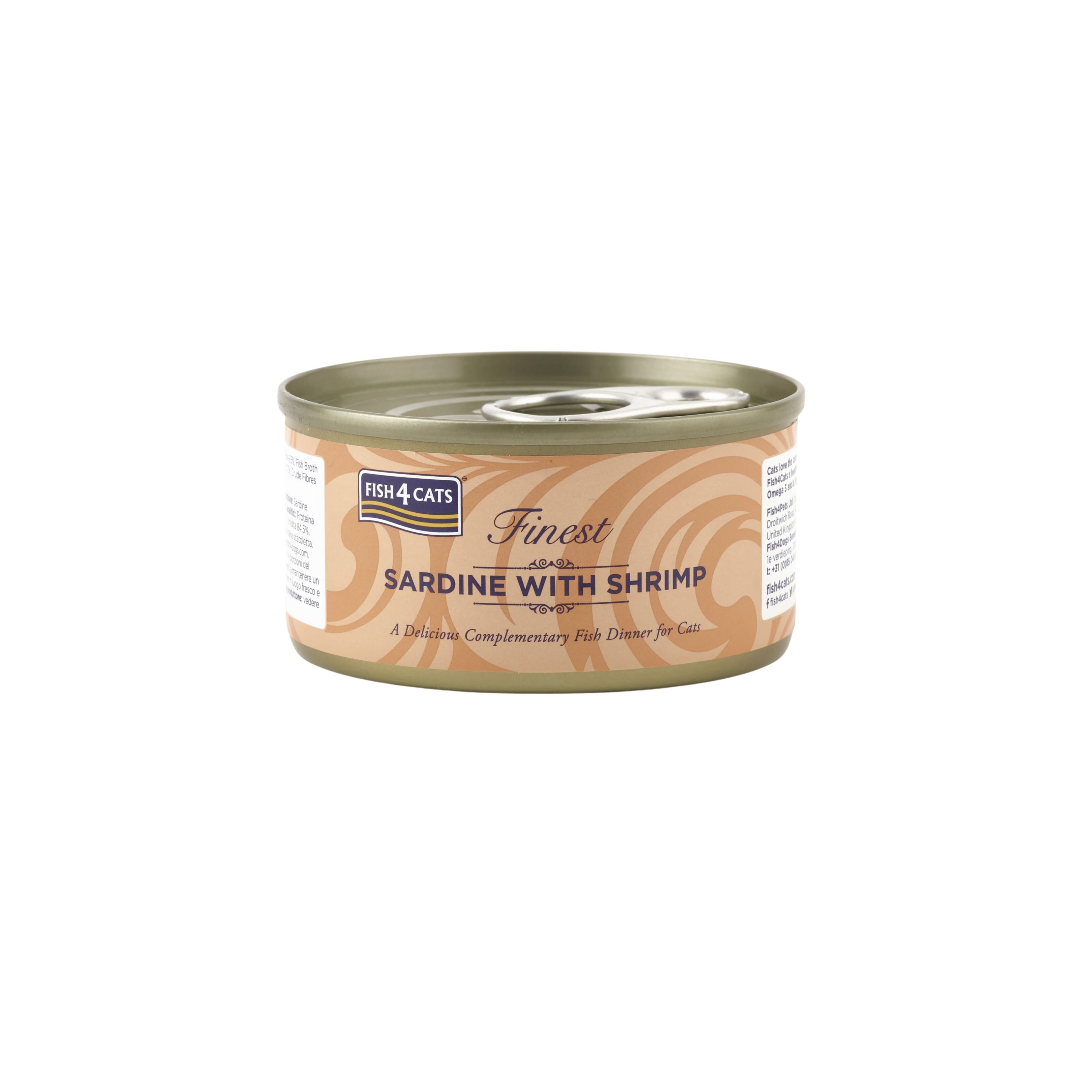 Fish4Cats Finest 沙甸魚鮮蝦貓罐頭 70g