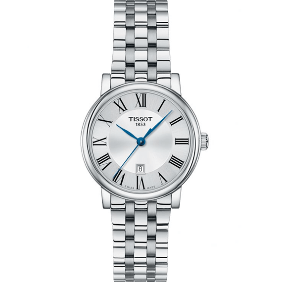 (預購)【Tissot 天梭】卡森Premium系列 羅馬字 30mm 瑞士石英機芯 不鏽鋼 女生 手錶 T122.210.11.033.00