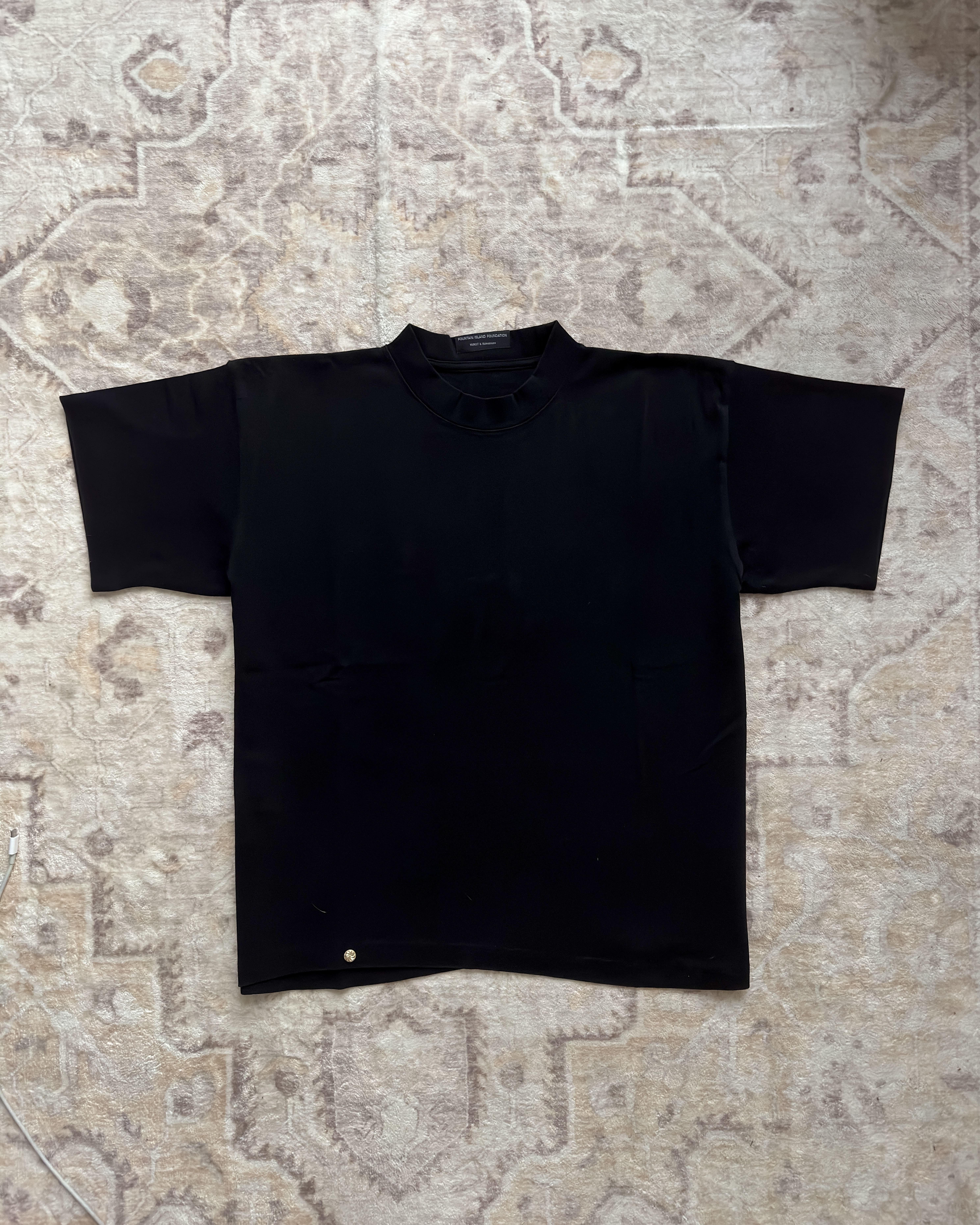 Fountain Island Foundation｜F23 Boxy Fit T-shirt (Black)