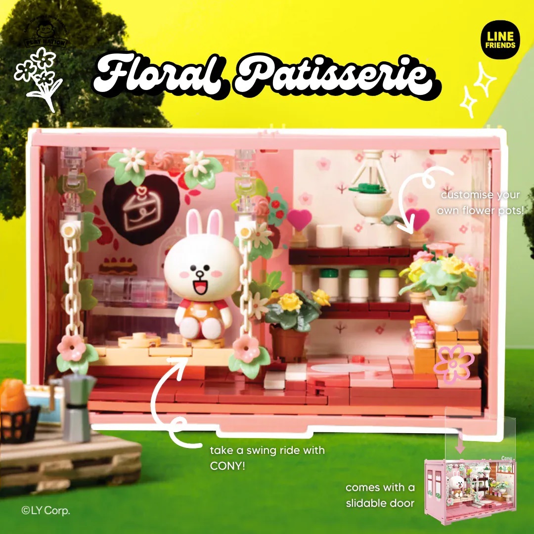 【玩具研究中心】LINE Friends 快閃店 花藝糕點店