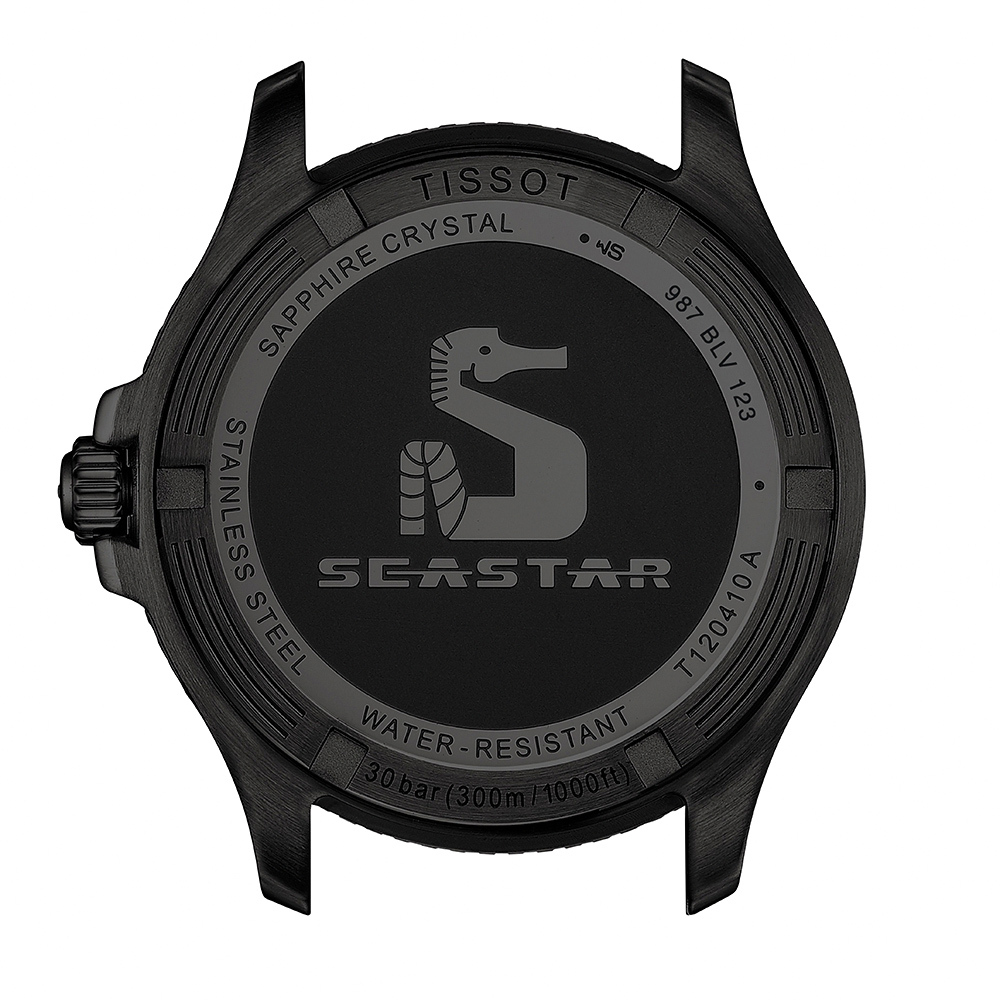 (預購)【Tissot 天梭】海洋之星Seastar系列 全黑 300米 瑞士石英 不鏽鋼 潛水錶 手錶 T120.410.33.051.00