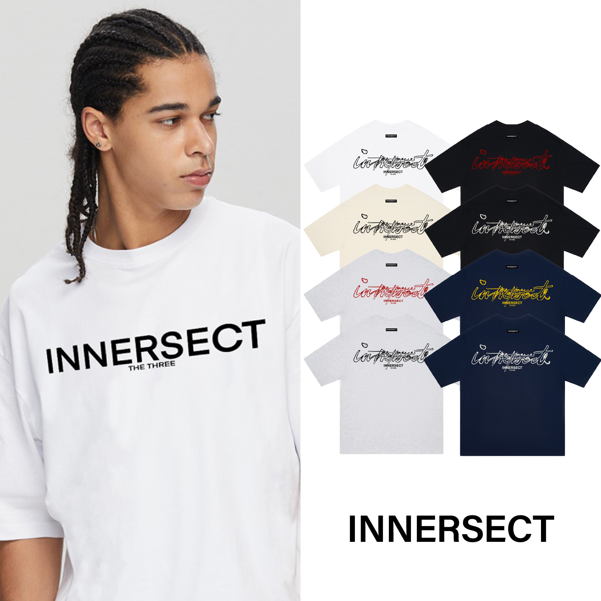 INNERSECT 三生萬物 LOGO 街頭 草寫 陳冠希 Clot FOG ESSENTIALS 26年新款 短袖 短Tee 男女休閒上衣 IN26H6DX22