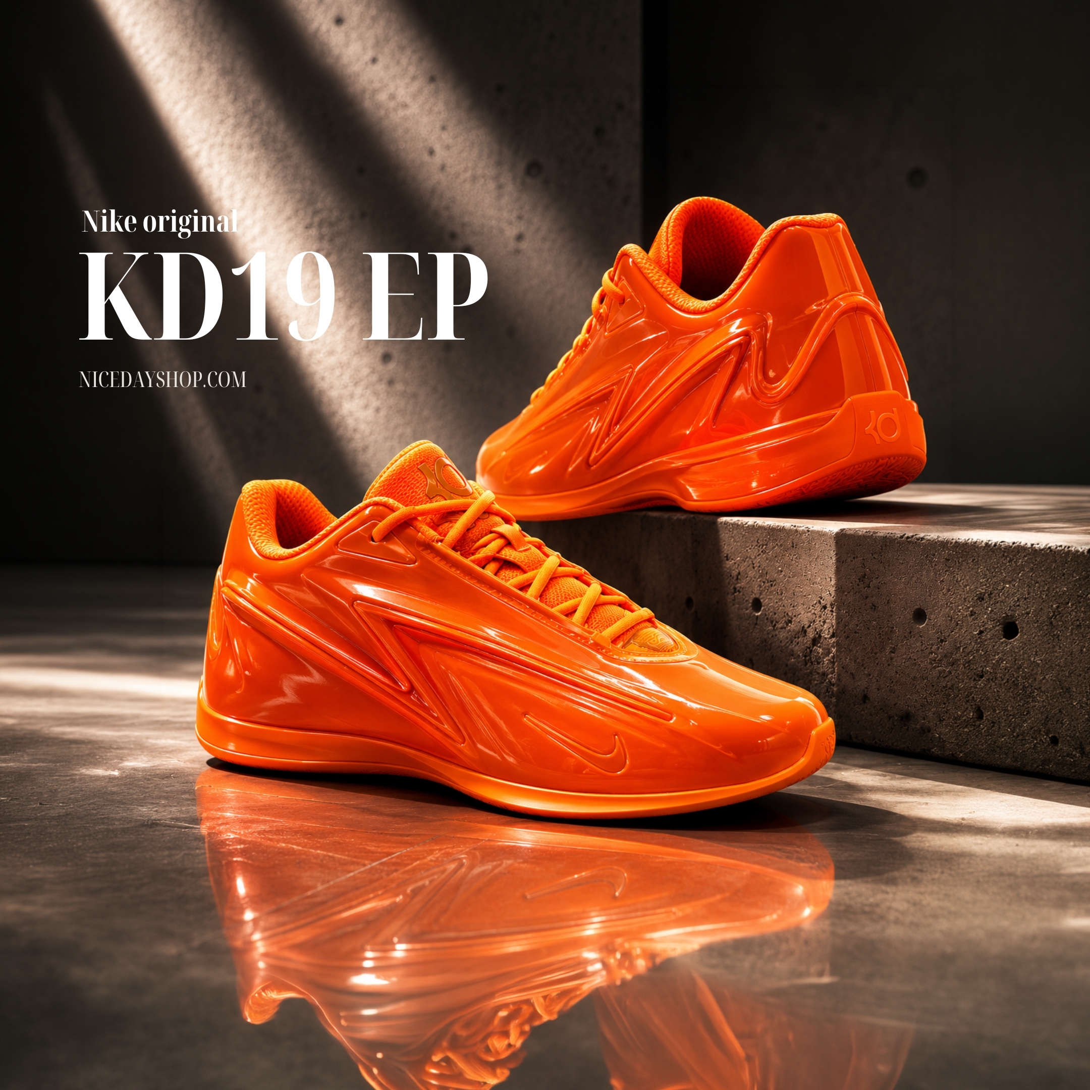 NICEDAY 代購 NIKE KD 19 ORANGE CRUSH 橘 杜蘭特 死神 漆皮 橘色 亮橘 IH1120-800