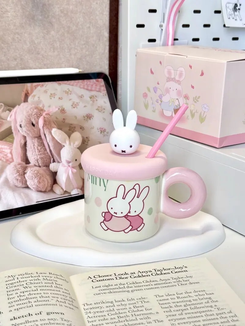 MIFFY 米菲聯名款 胖胖 吸管 馬克杯 330ML