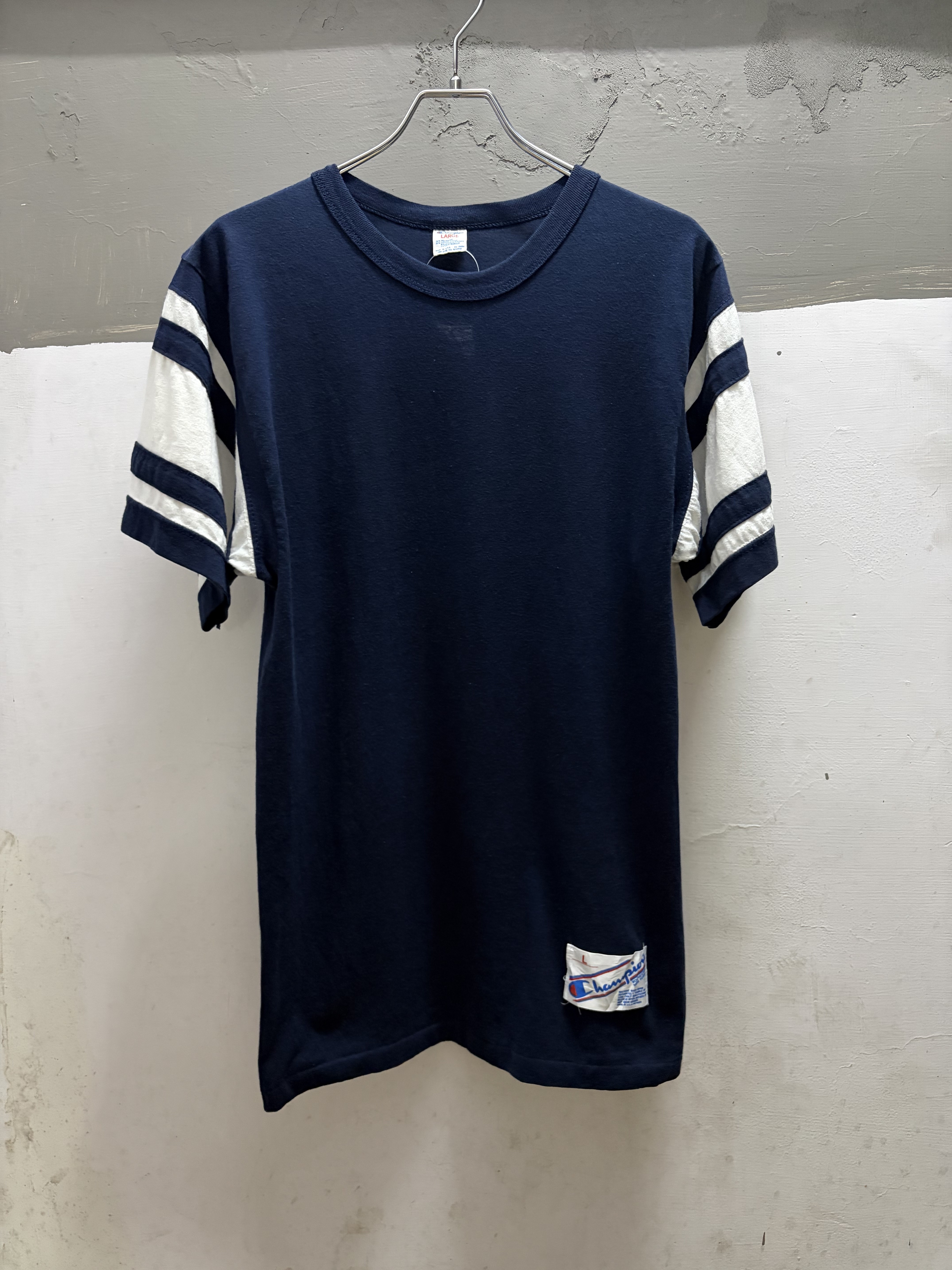 80’s Champion Football Plain Tee (Made In USA)