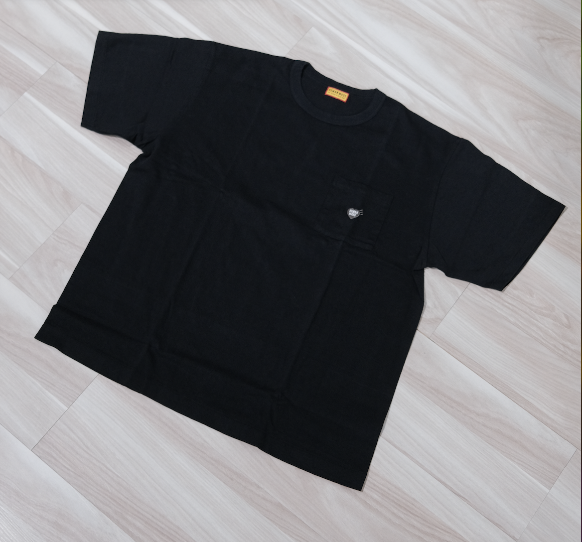 -(B021)-HUMAN MADE HEART POCKET T-SHIRT 愛心 口袋素T-HM31CS029