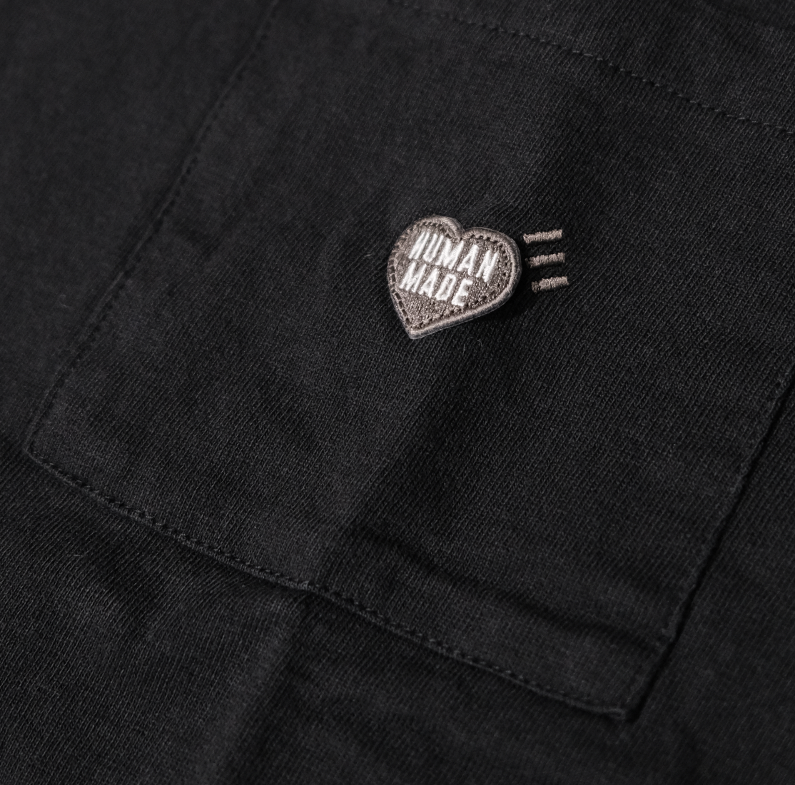 -(B021)-HUMAN MADE HEART POCKET T-SHIRT 愛心 口袋素T-HM31CS029