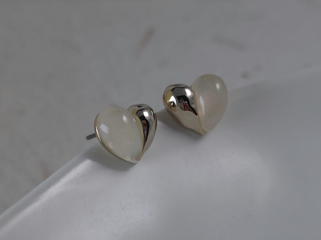 36203 迷你愛心金屬混拼耳釘