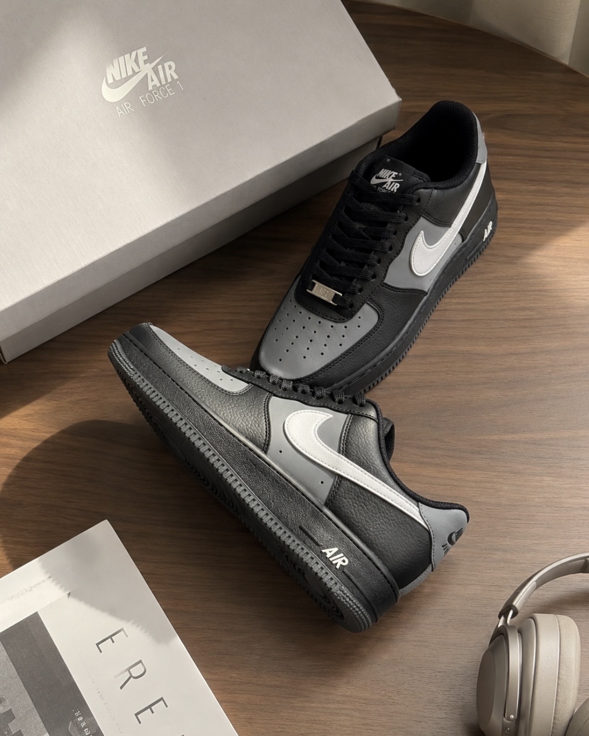 (現貨) Nike Air Force 1 Low - Black Light Smoke Grey