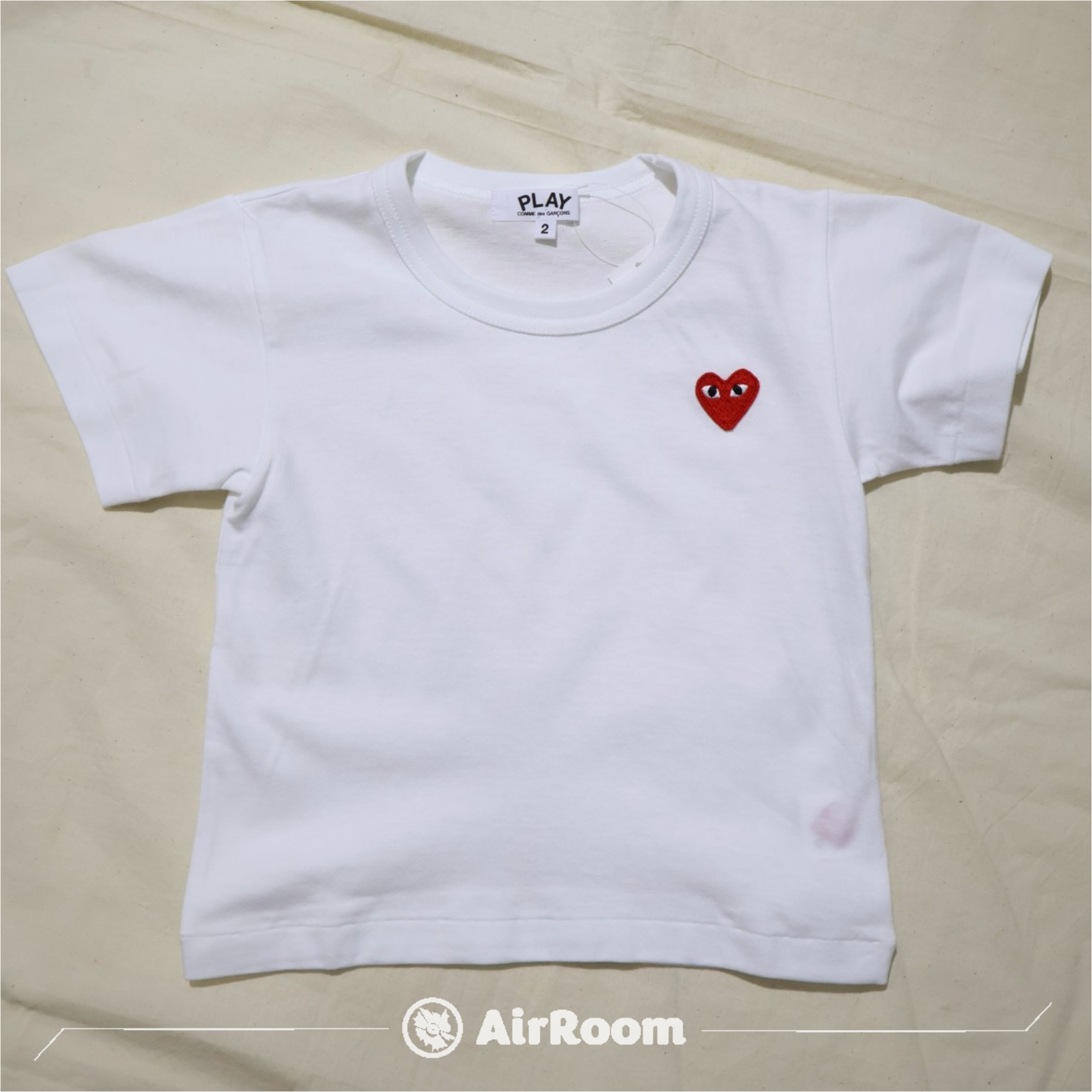 2026SS COMME des GARCONS PLAY 川久保玲 TEE KIDS 胸口 小紅愛心 小孩 2色 現貨 AZ-T501-100