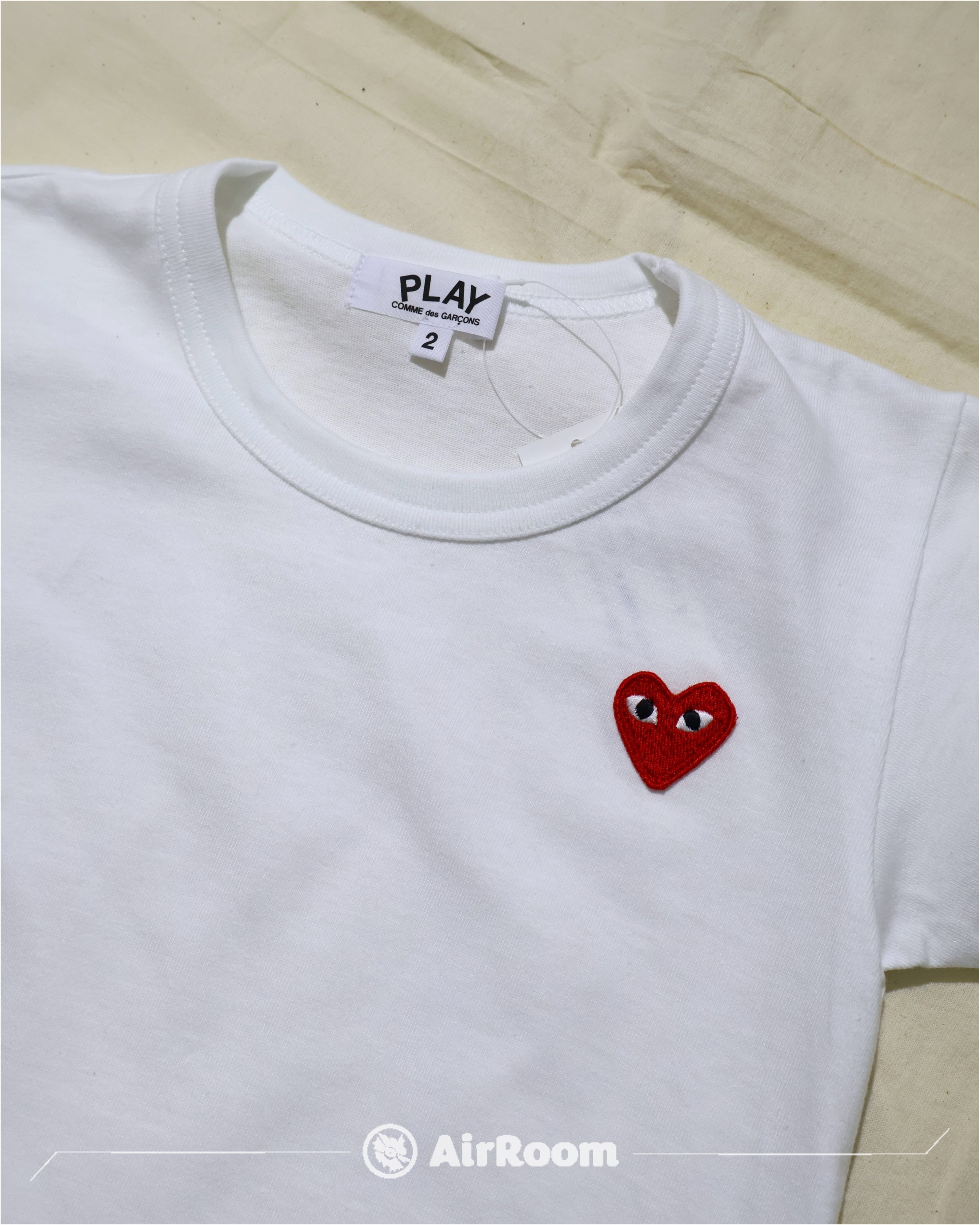 2026SS COMME des GARCONS PLAY 川久保玲 TEE KIDS 胸口 小紅愛心 小孩 2色 現貨 AZ-T501-100
