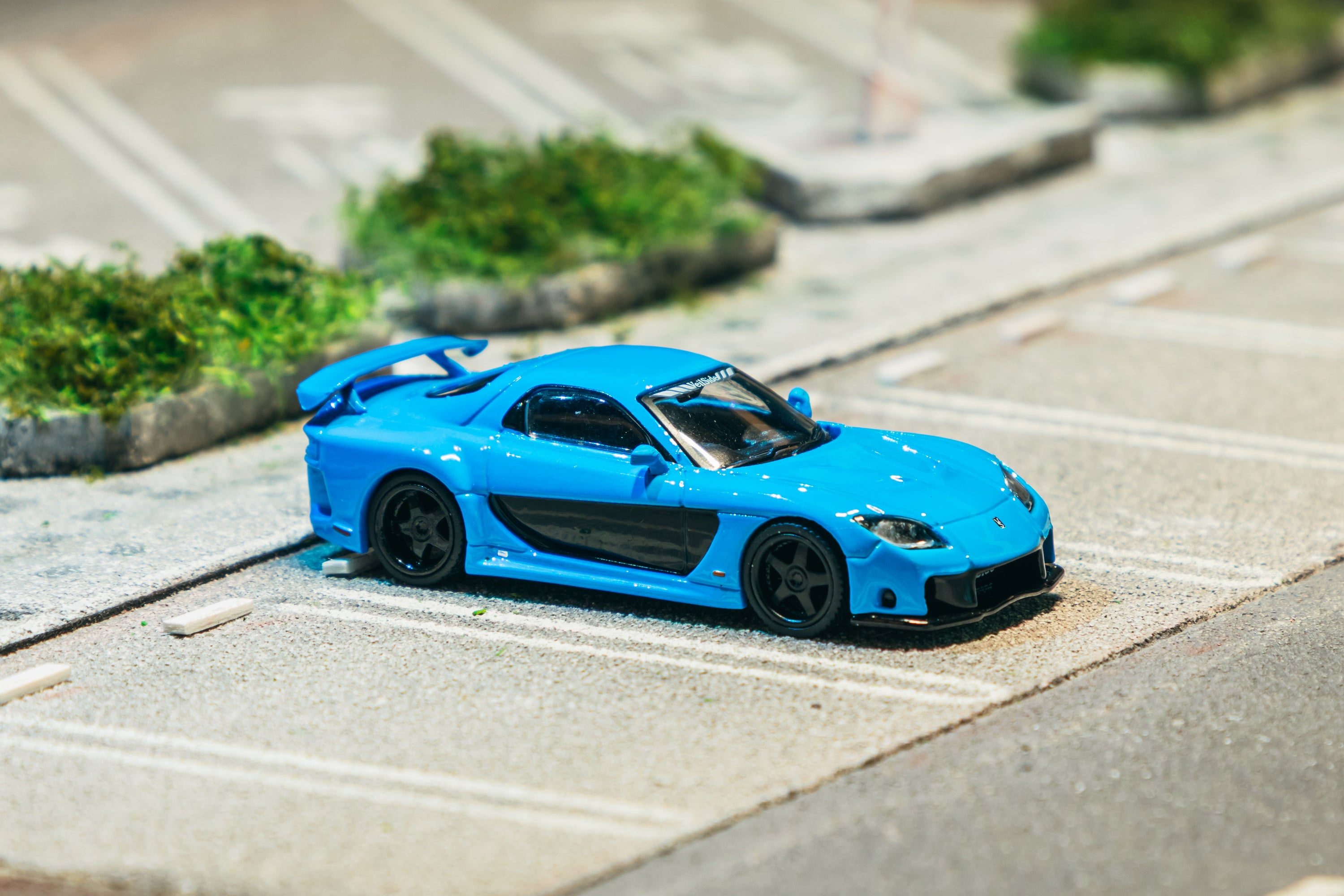 Tarmac Works 1/64 Mazda RX-7 VeilSide Fortune7 藍色