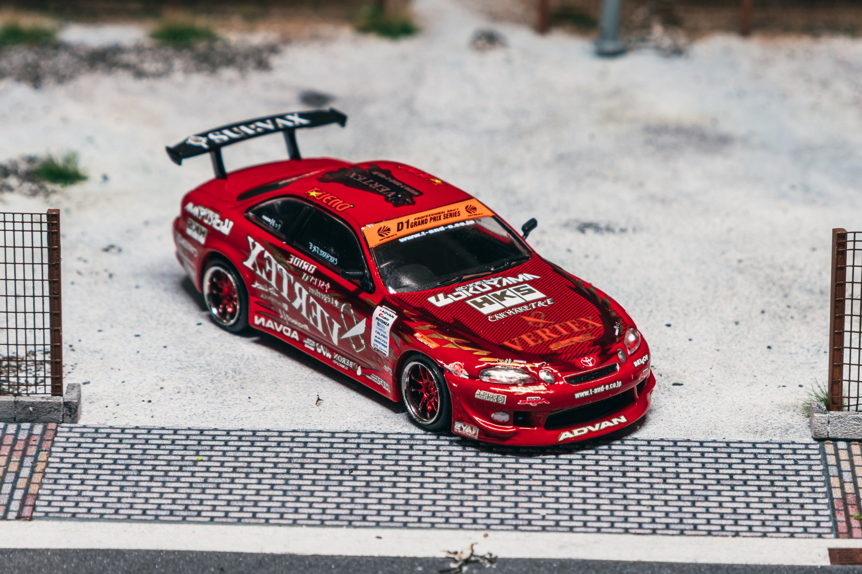 Tarmac Works 1/64 Vertex Ridge TE3005 Soarer 模型車＋收藏卡套裝