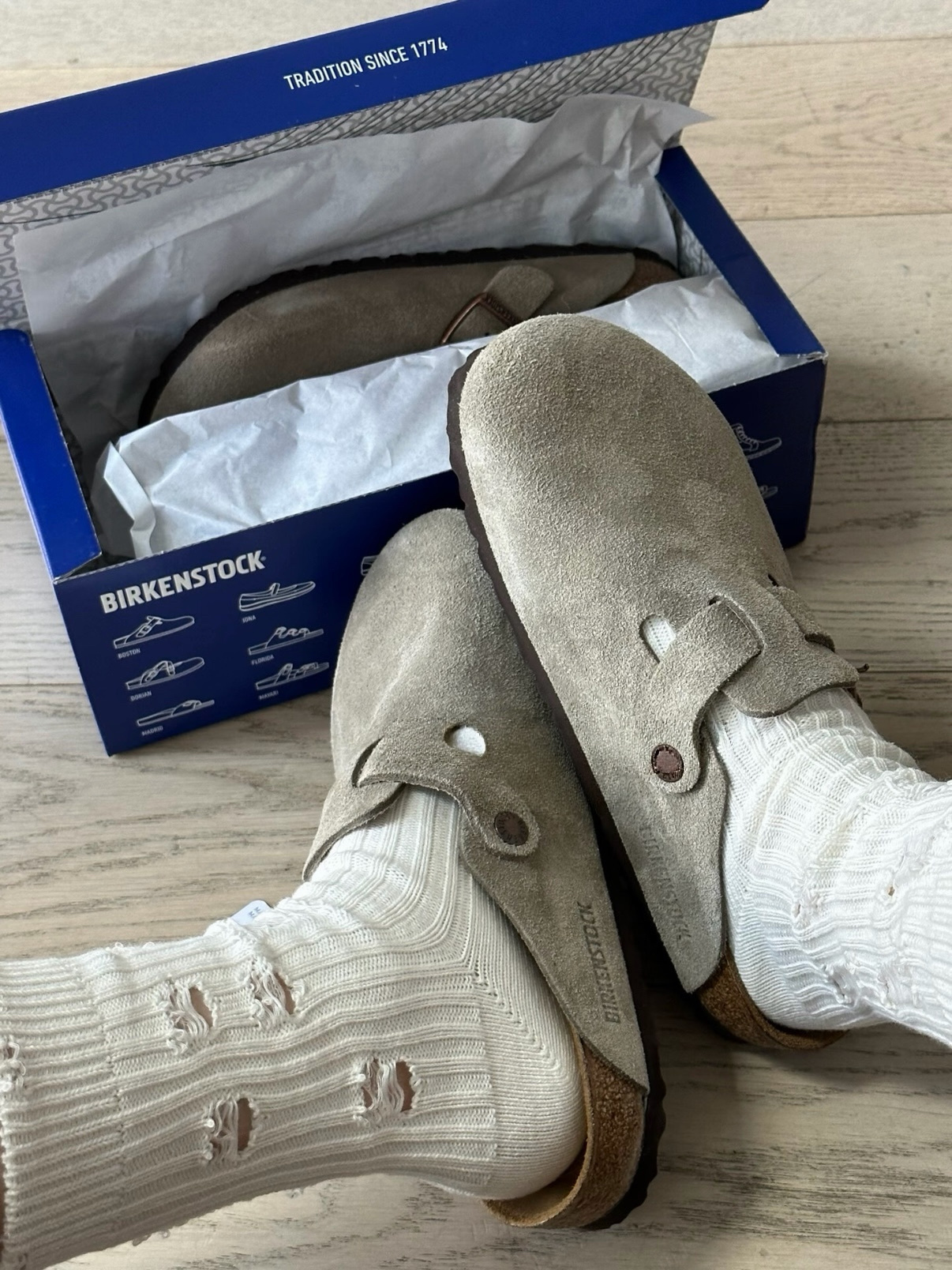 （預購）Birkenstock 勃肯 經典麂皮懶人拖 拖鞋