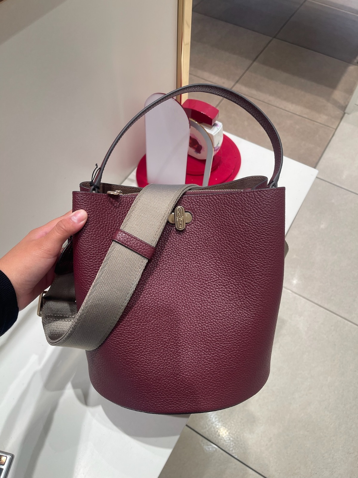 【預購】Furla H0621508 紫色Danae斜孭袋（Ribes g）