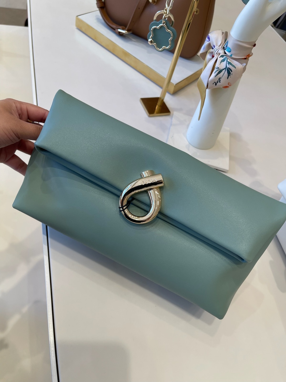 【預購】Furla H0621511 綠色Mianova手提包（Mineral Green）