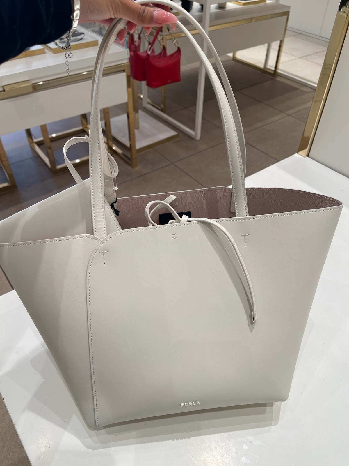 【預購】Furla H0621512 白色Miadiva手提包（Panna）