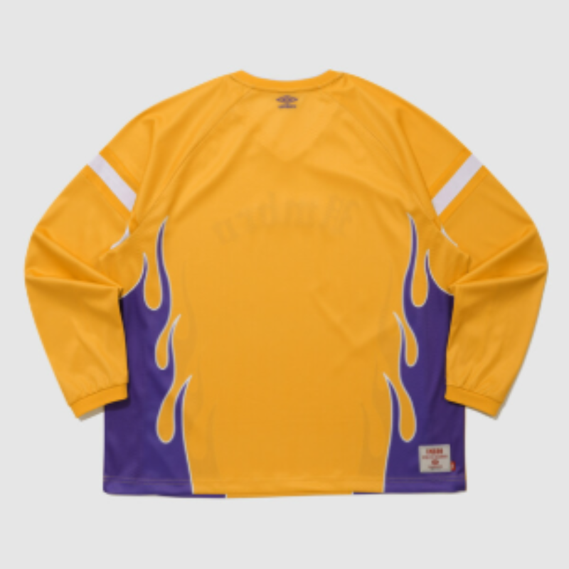 【代購】UMBRO Chant Mesh Flame Long Sleeve T-Shirt 火焰網眼長袖T恤 足球風球衣 Blokecore穿搭