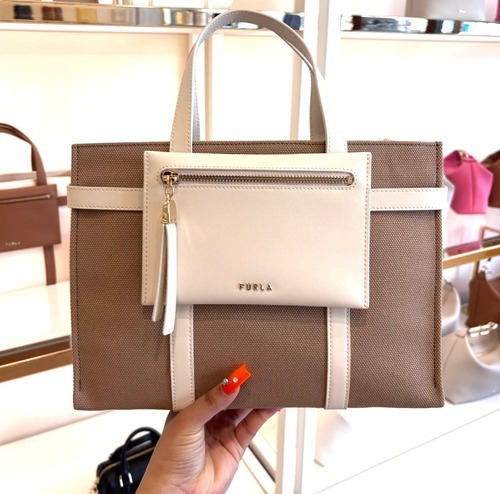 【預購】Furla H0621534 Opportunity托特包（Naturale + Panna）
