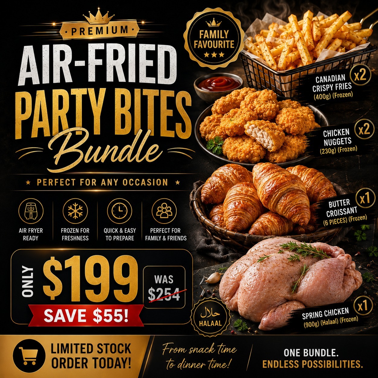Air-Fried Party Bites Bundle
