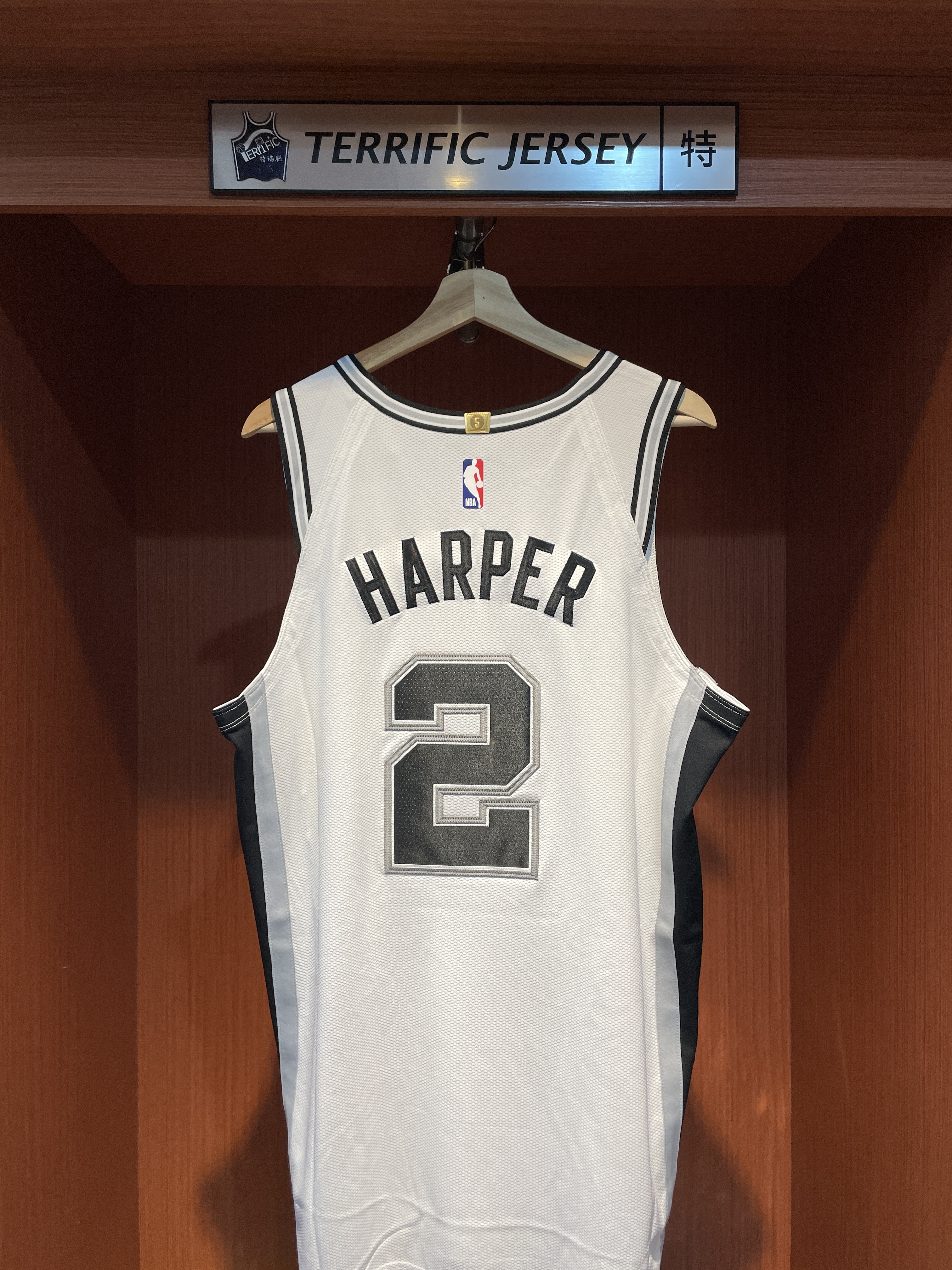 NBA球衣 Dylan Harper 聖安東尼奧馬刺白 Association Nike Authentic 球員版 電繡 含贊助商標 全新
