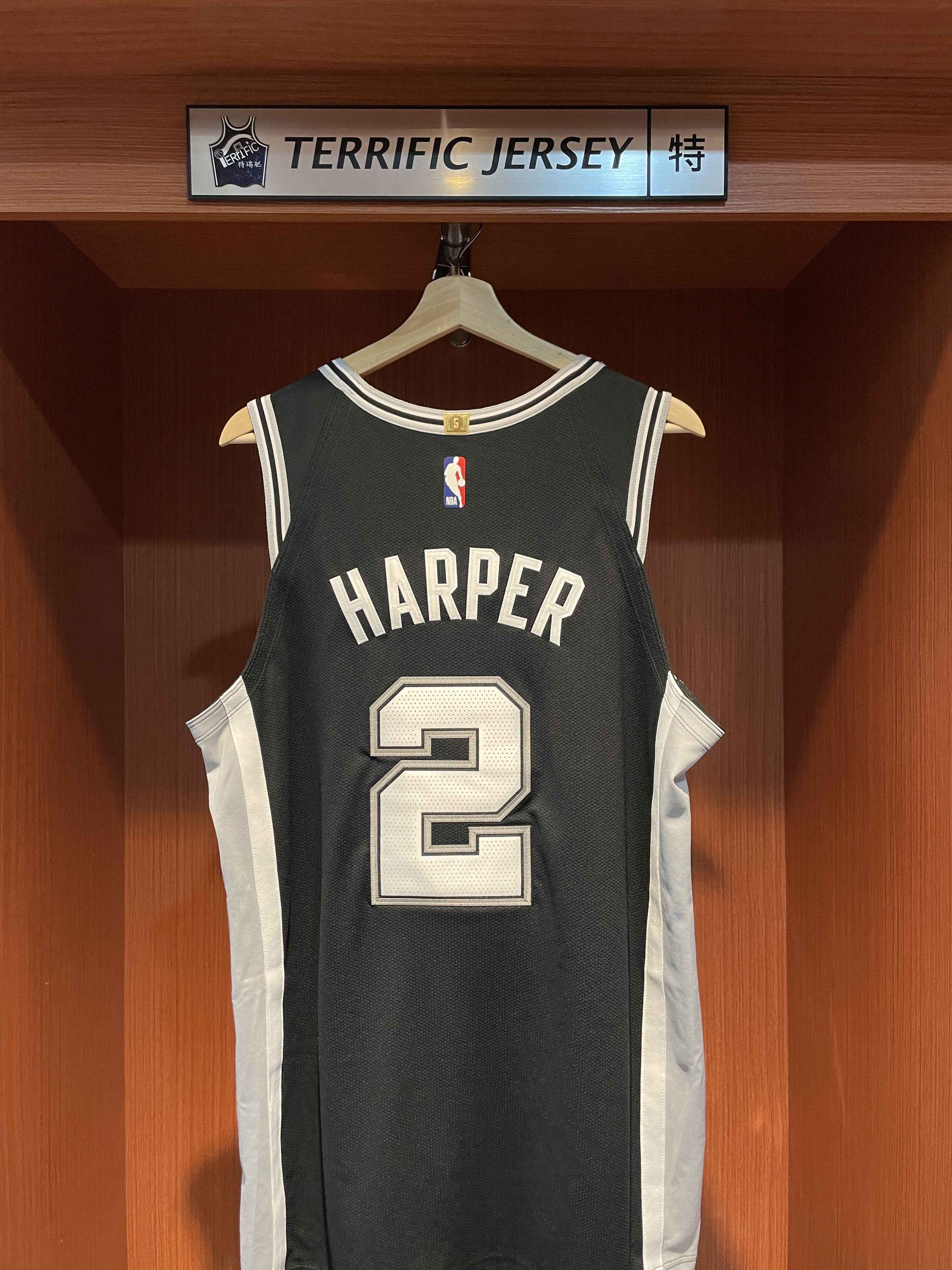 NBA球衣 Dylan Harper 聖安東尼奧馬刺黑 Icon Nike Authentic 球員版 電繡 含贊助商標 全新