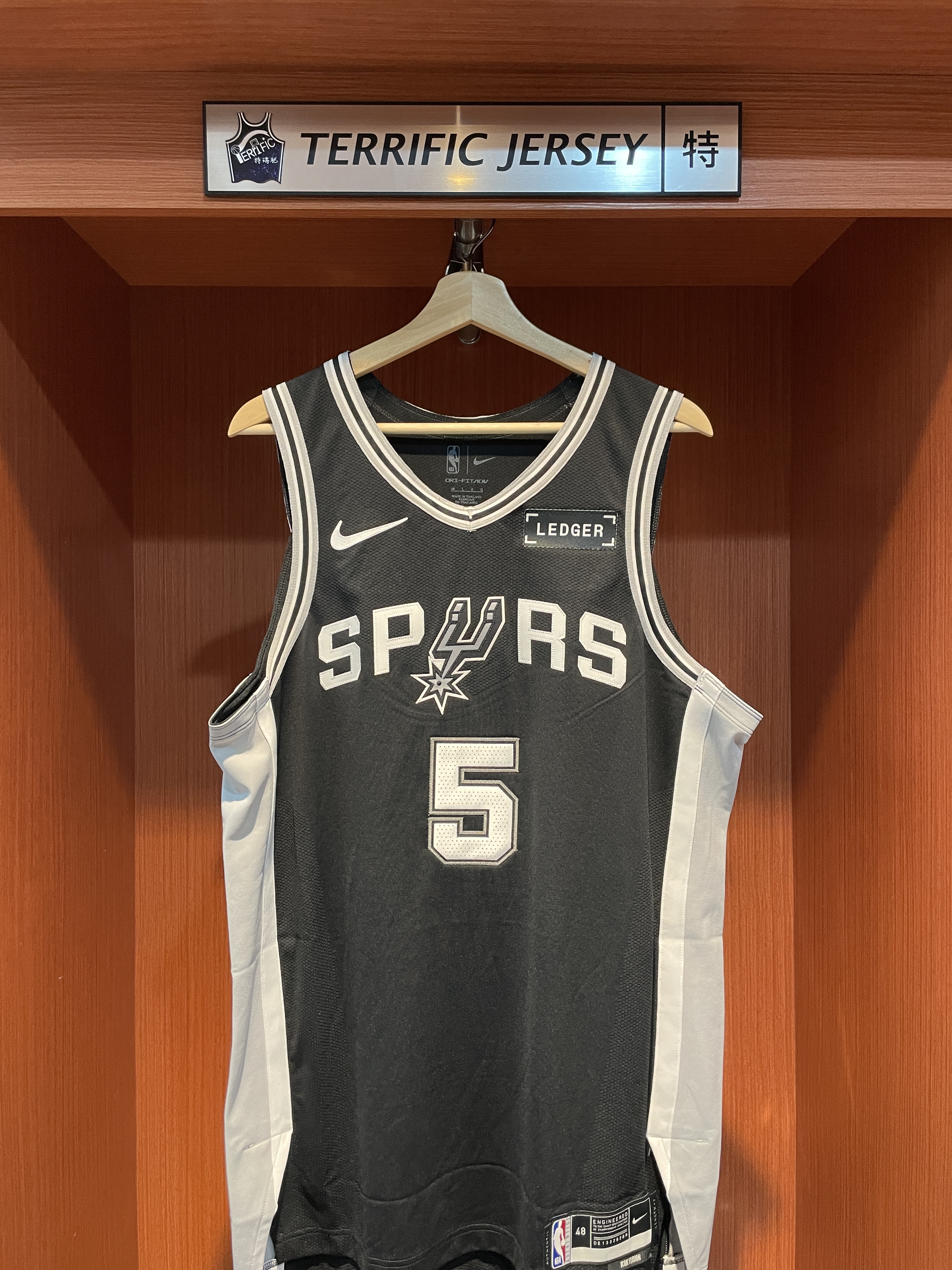 NBA球衣 Stephon Castle 聖安東尼奧馬刺黑 Icon Nike Authentic 球員版 電繡 含贊助商標 全新