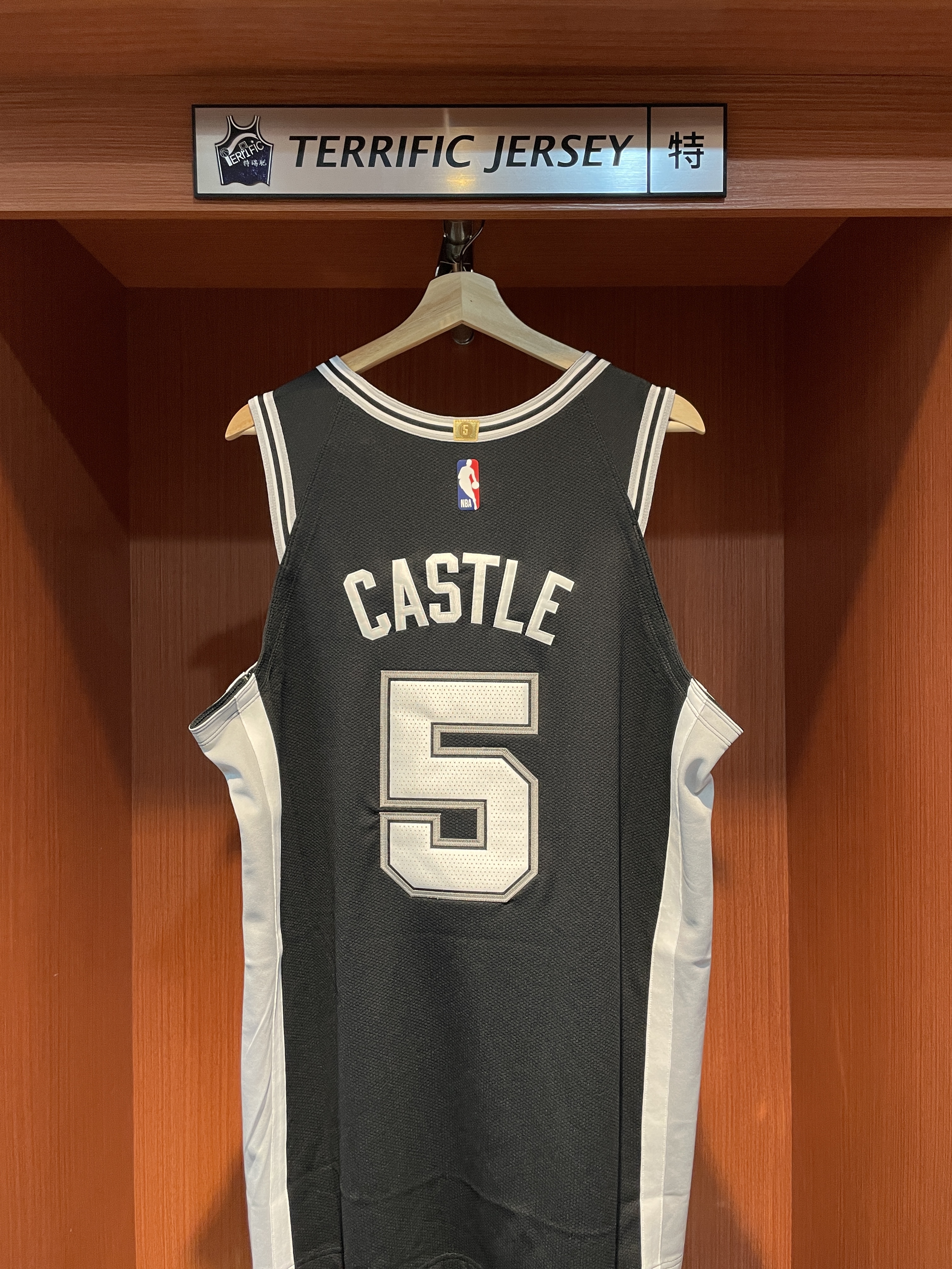 NBA球衣 Stephon Castle 聖安東尼奧馬刺黑 Icon Nike Authentic 球員版 電繡 含贊助商標 全新