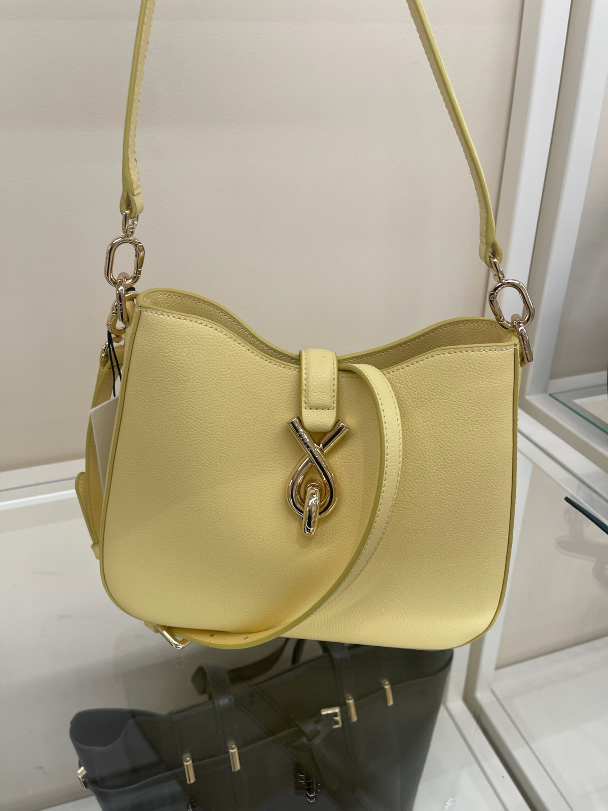 【預購】Furla H0621551 黃色Mianova斜孭袋（Frangipane）