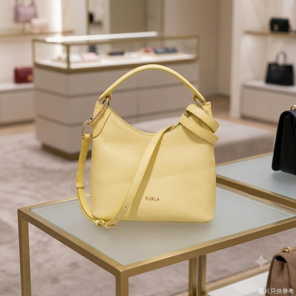 【預購】Furla H0621547 黃色小號Clarissa Hobo斜孭袋（Frangipane）