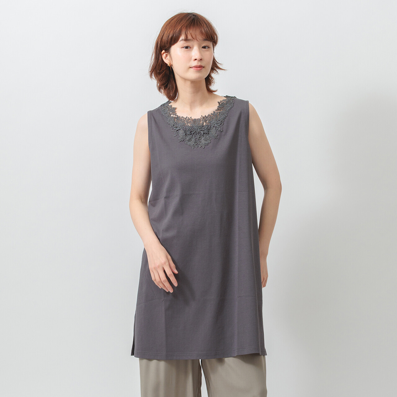 MMO 接觸冷感 LACE 長背心打底