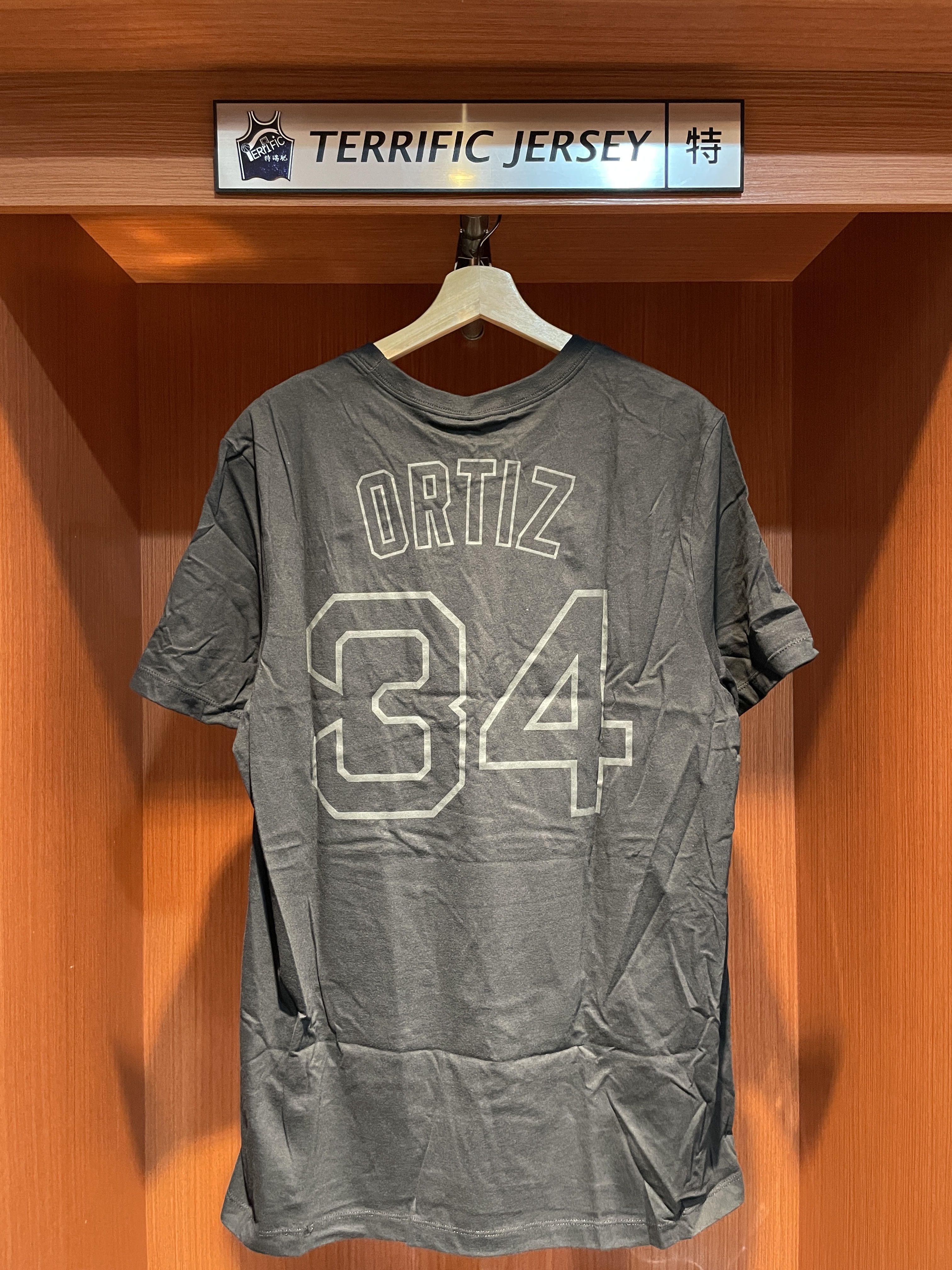MLB短袖 David Ortiz 波士頓紅襪 復古黑 古柏鎮  Nike Player Name Tee 棉質 短袖 全新